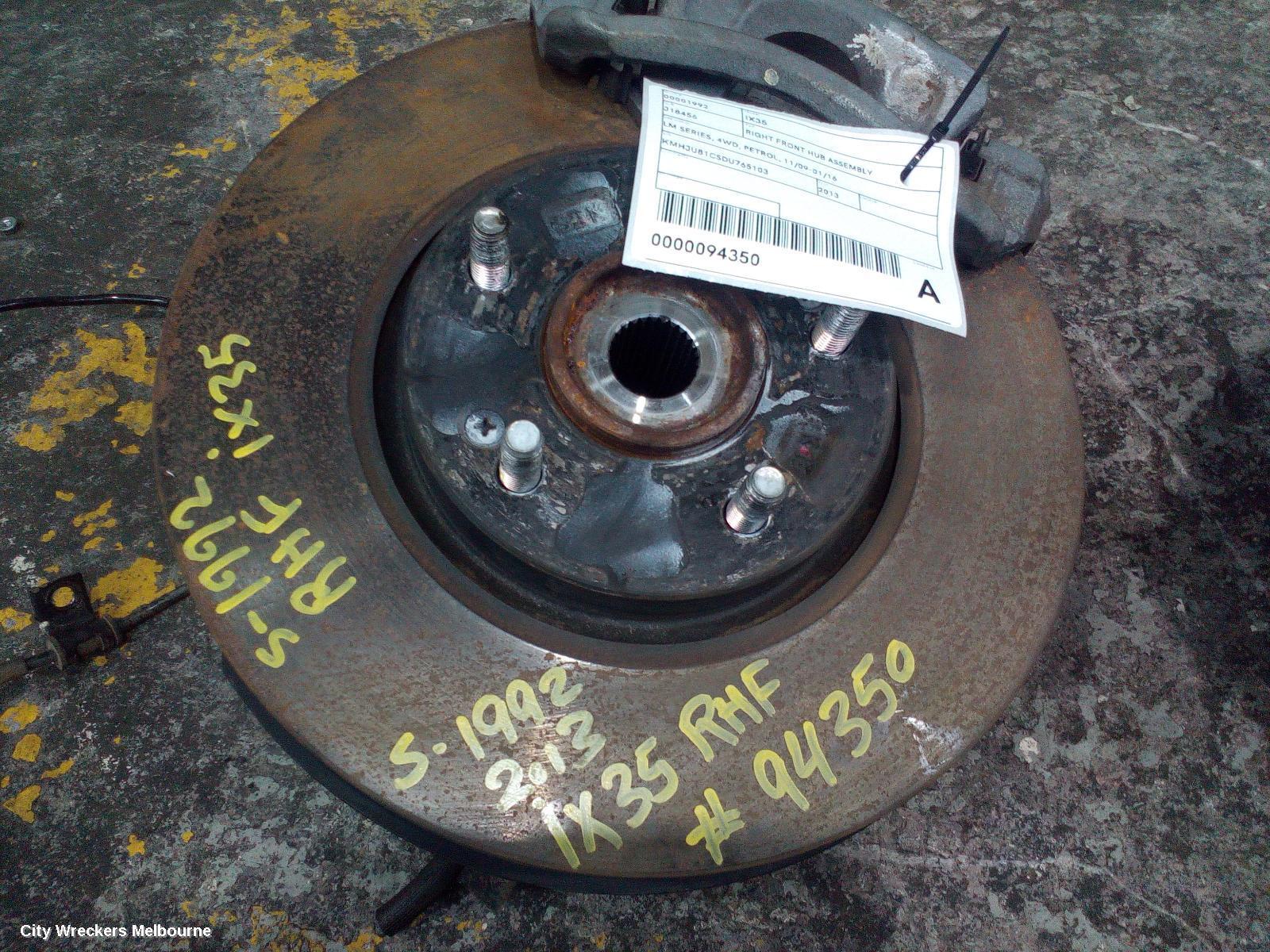 HYUNDAI IX35 2013 Right Front Hub Assembly