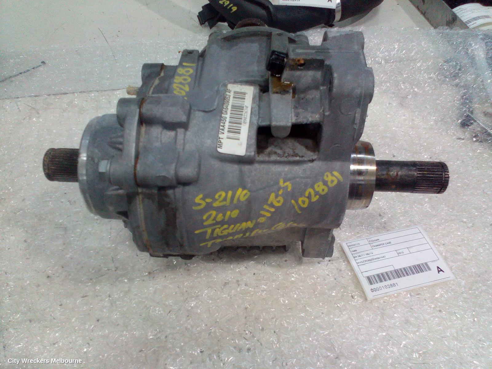 VOLKSWAGEN TIGUAN 2013 Transfer Case