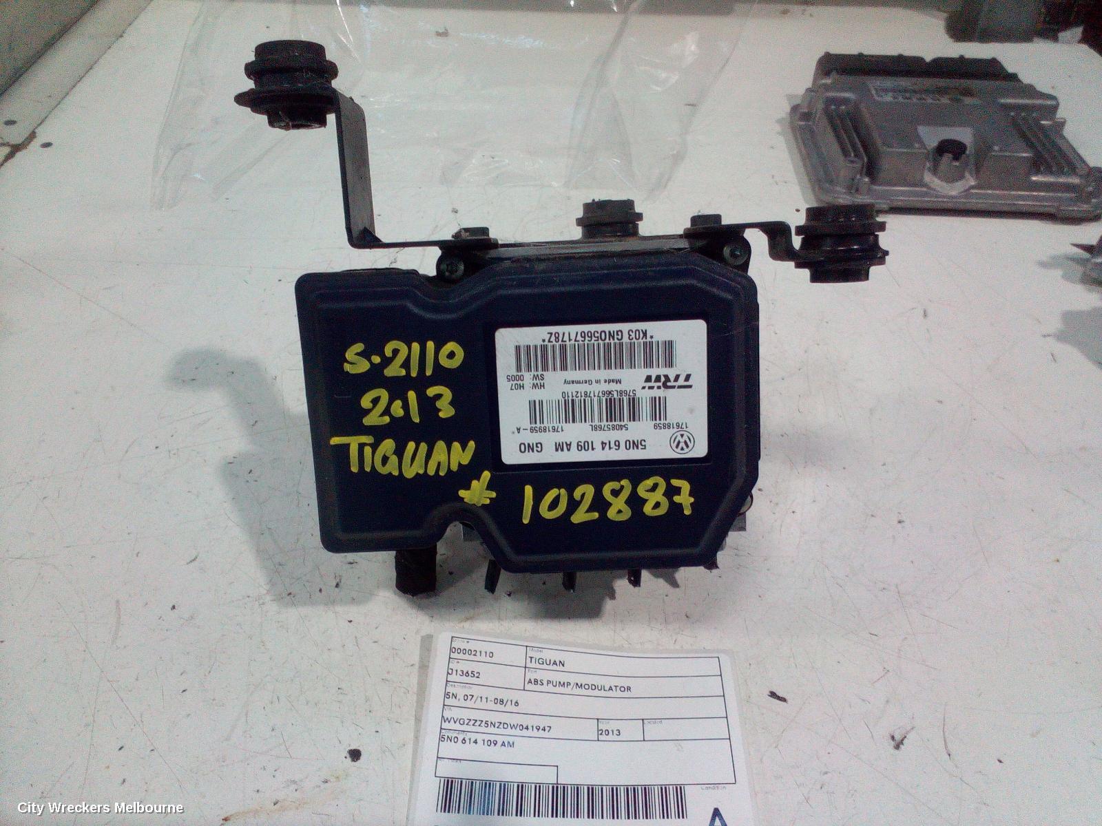 VOLKSWAGEN TIGUAN 2013 Abs Pump/Modulator