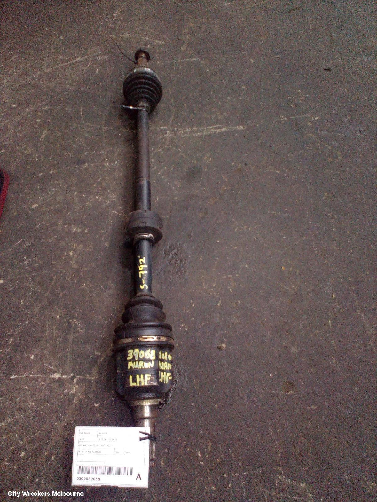 TOYOTA AURION 2010 Left Driveshaft