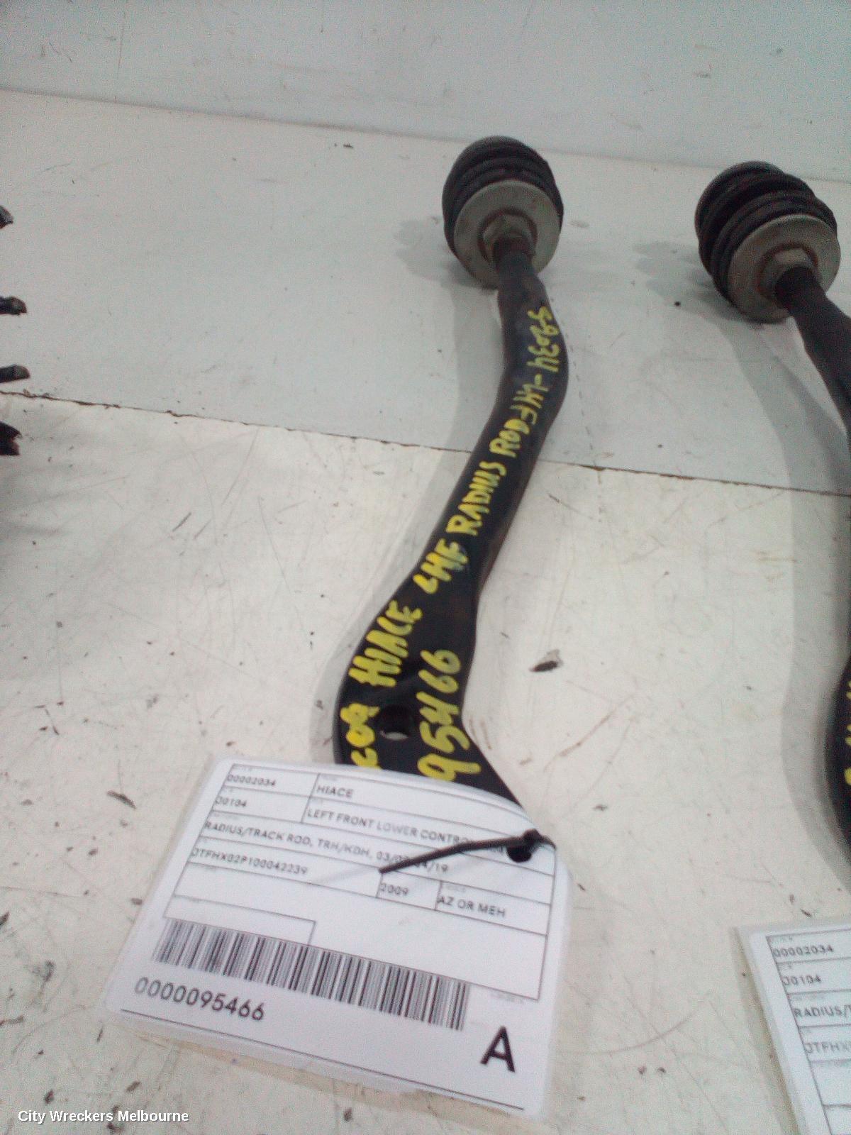 TOYOTA HIACE 2009 Left Front Lower Control Arm