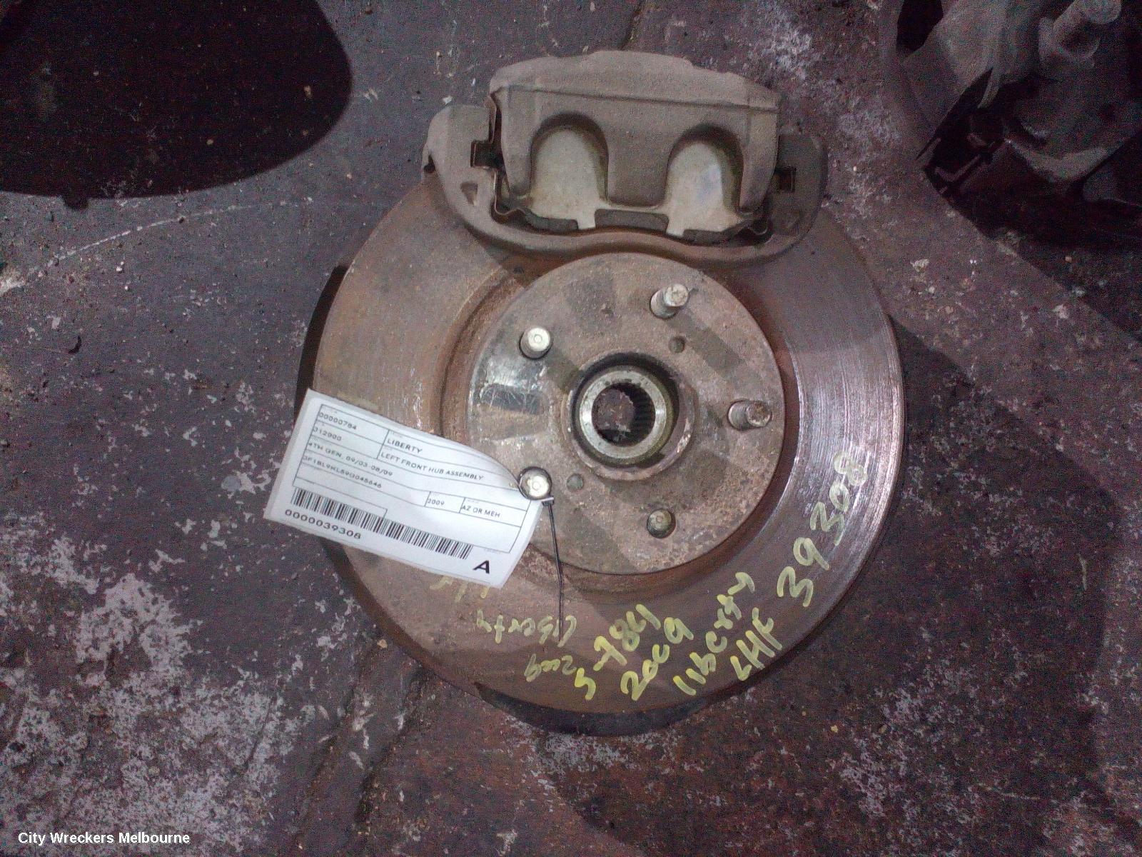 SUBARU LIBERTY 2009 Left Front Hub Assembly