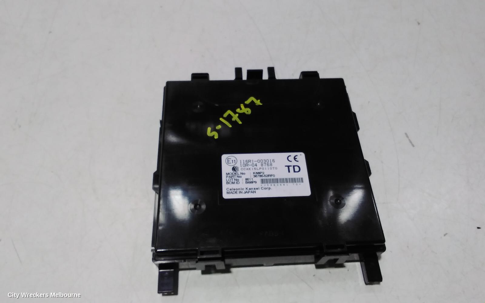 SUZUKI SWIFT 2018 Ecu