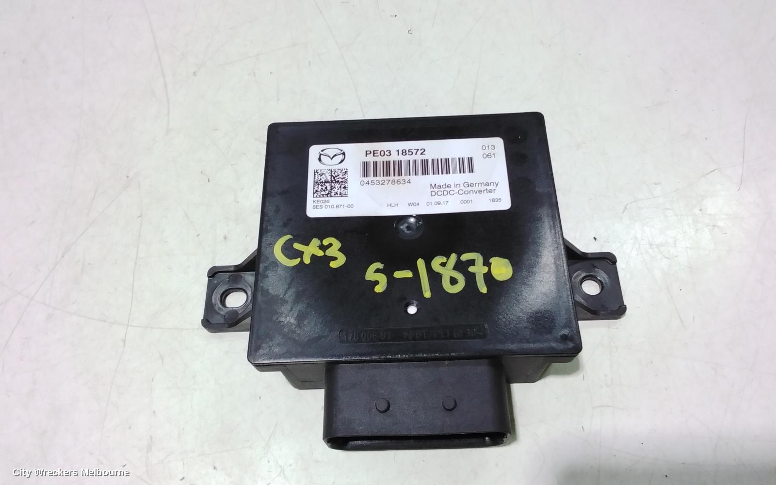 MAZDA CX3 2018 Ecu