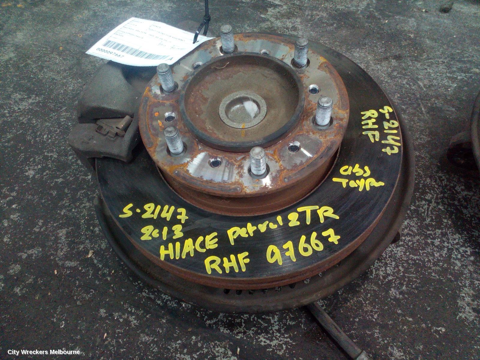 TOYOTA HIACE 2013 Right Front Hub Assembly