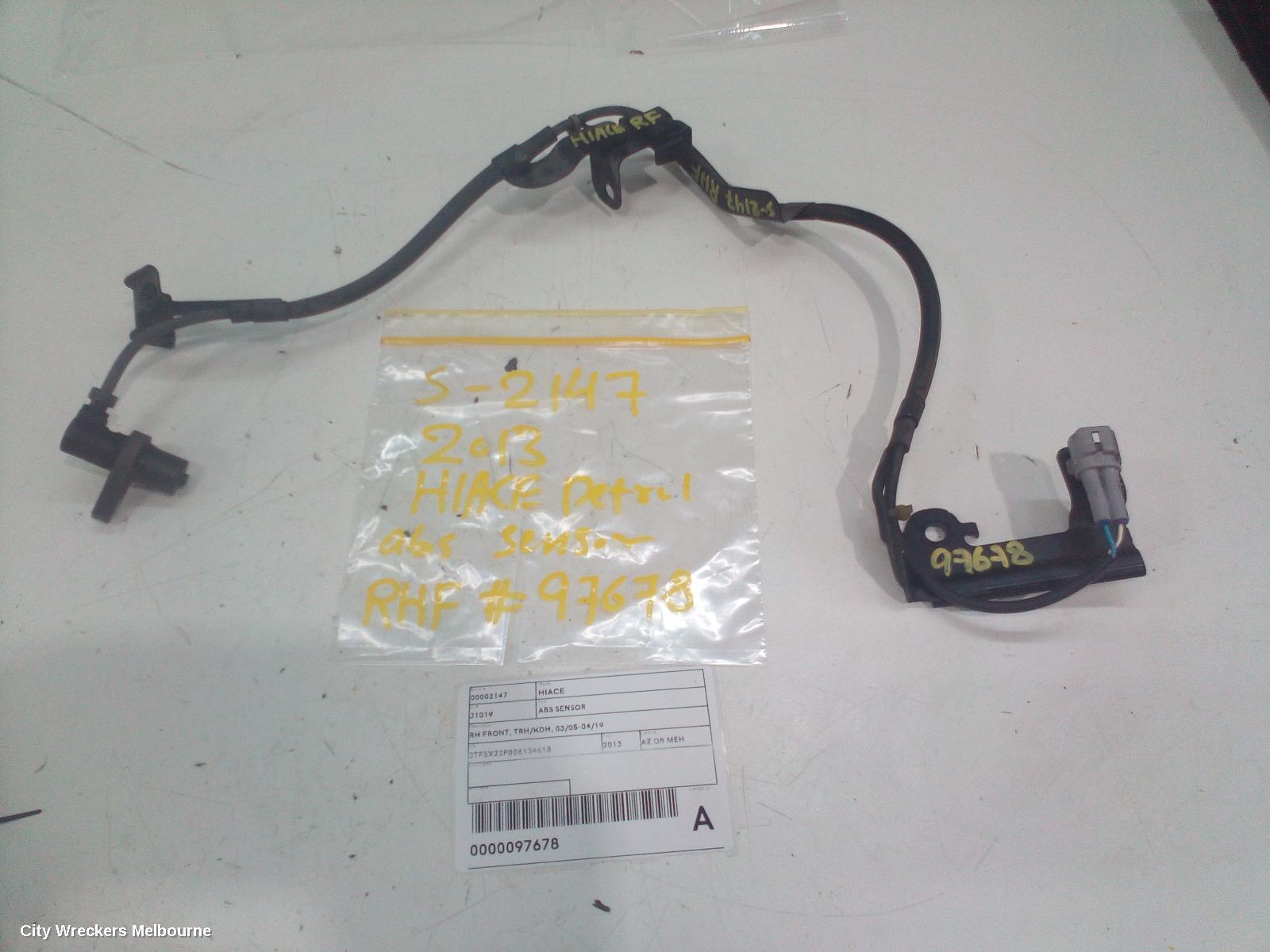 TOYOTA HIACE 2013 Abs Sensor