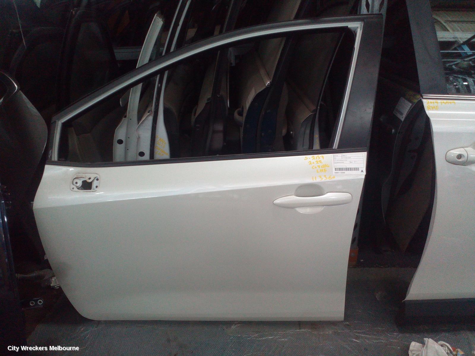 TOYOTA COROLLA 2022 Left Front Door