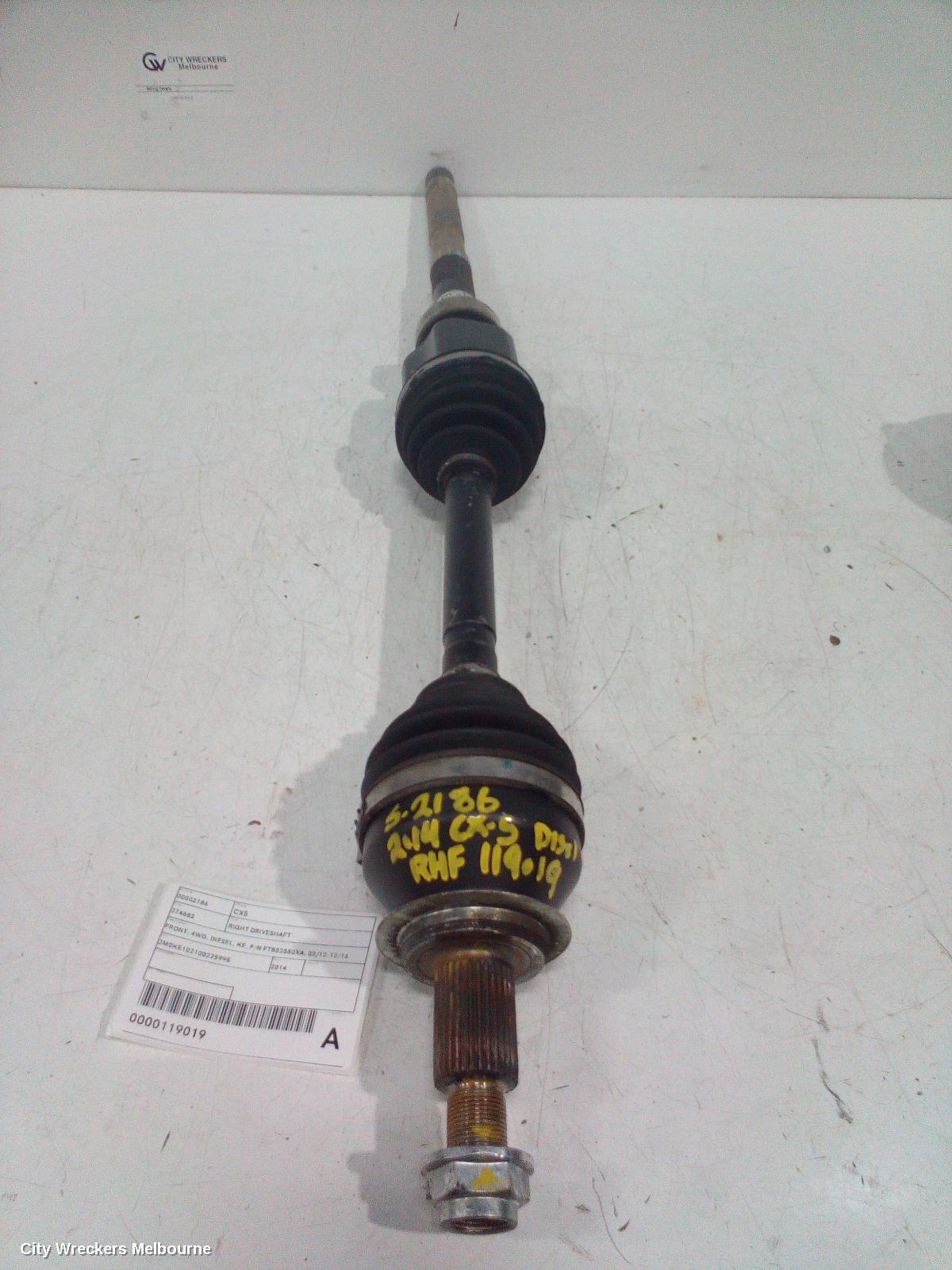 MAZDA CX5 2014 Right Driveshaft