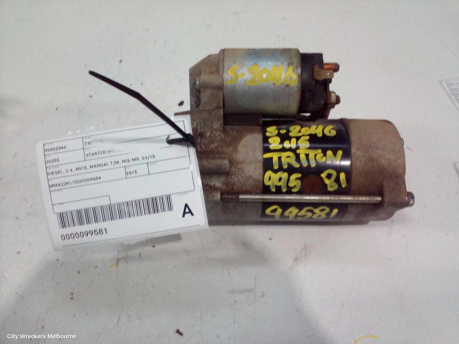 MITSUBISHI TRITON 2015 Starter