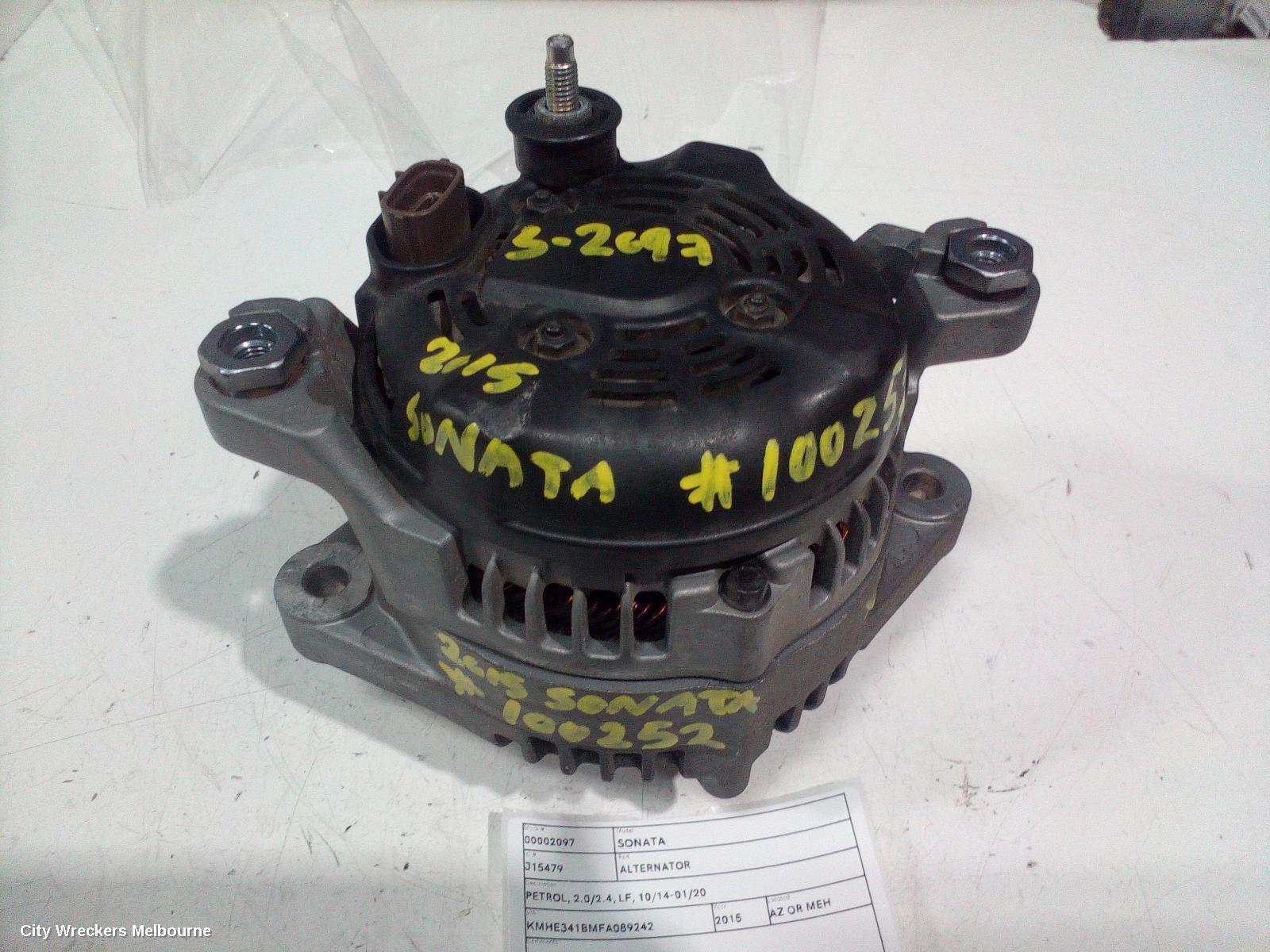 HYUNDAI SONATA 2015 Alternator