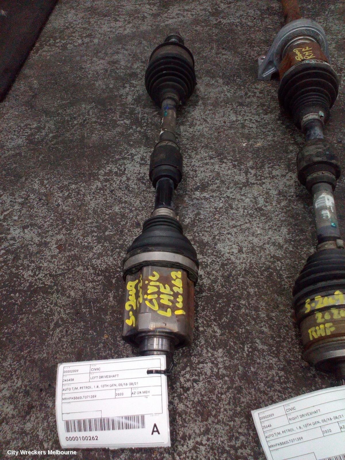 HONDA CIVIC 2020 Left Driveshaft