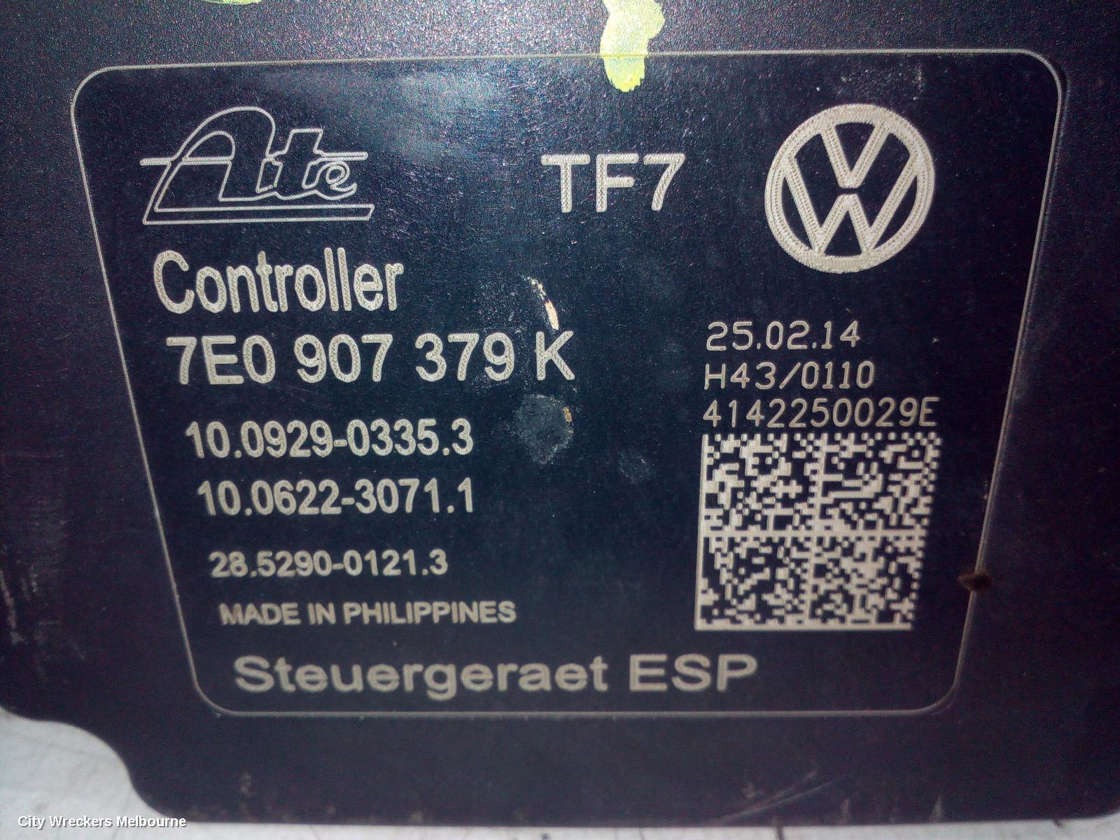 VOLKSWAGEN TRANSPORTER 2014 Abs Pump/Modulator