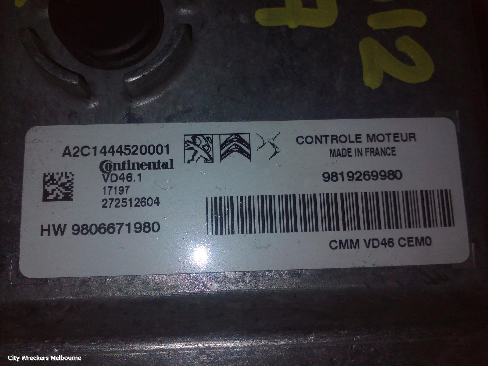 PEUGEOT 308 2017 Ecu