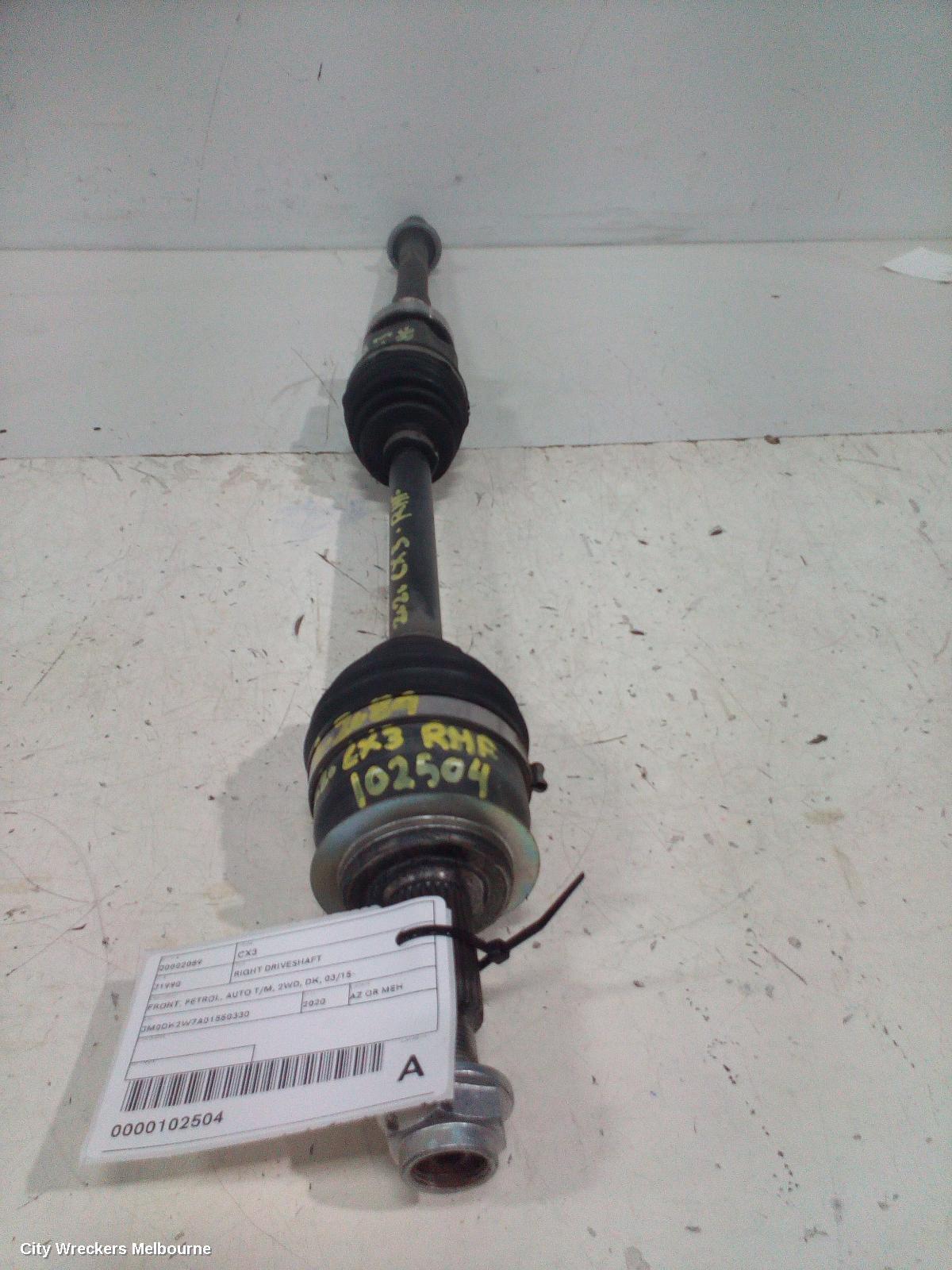 MAZDA CX3 2020 Right Driveshaft