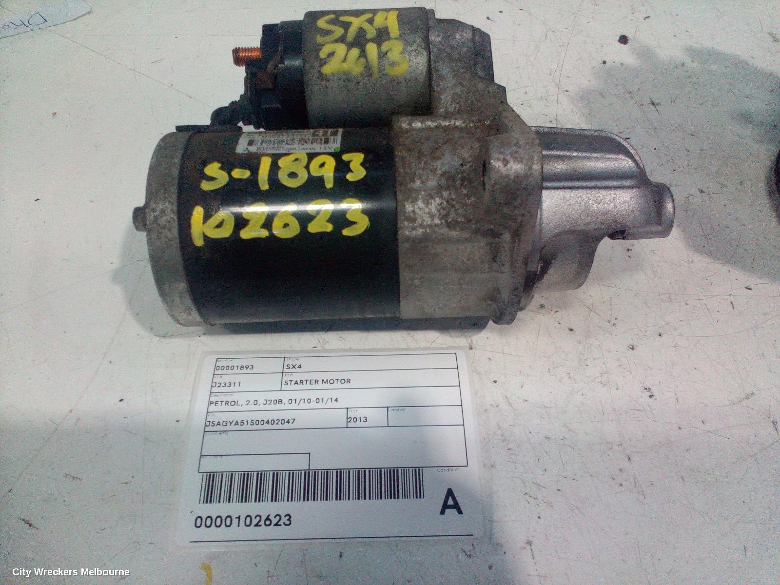 SUZUKI SX4 2013 Starter