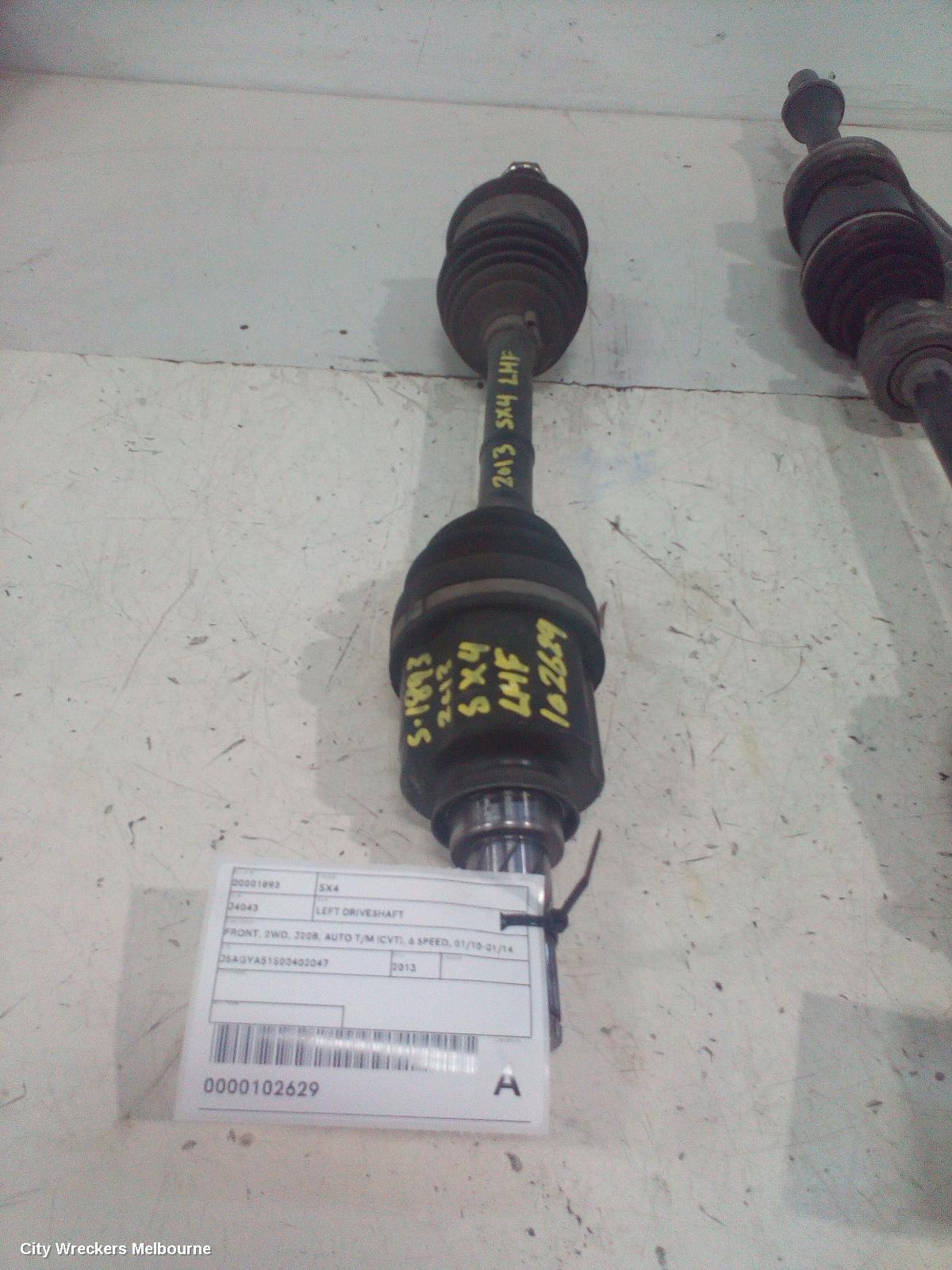 SUZUKI SX4 2013 Left Driveshaft