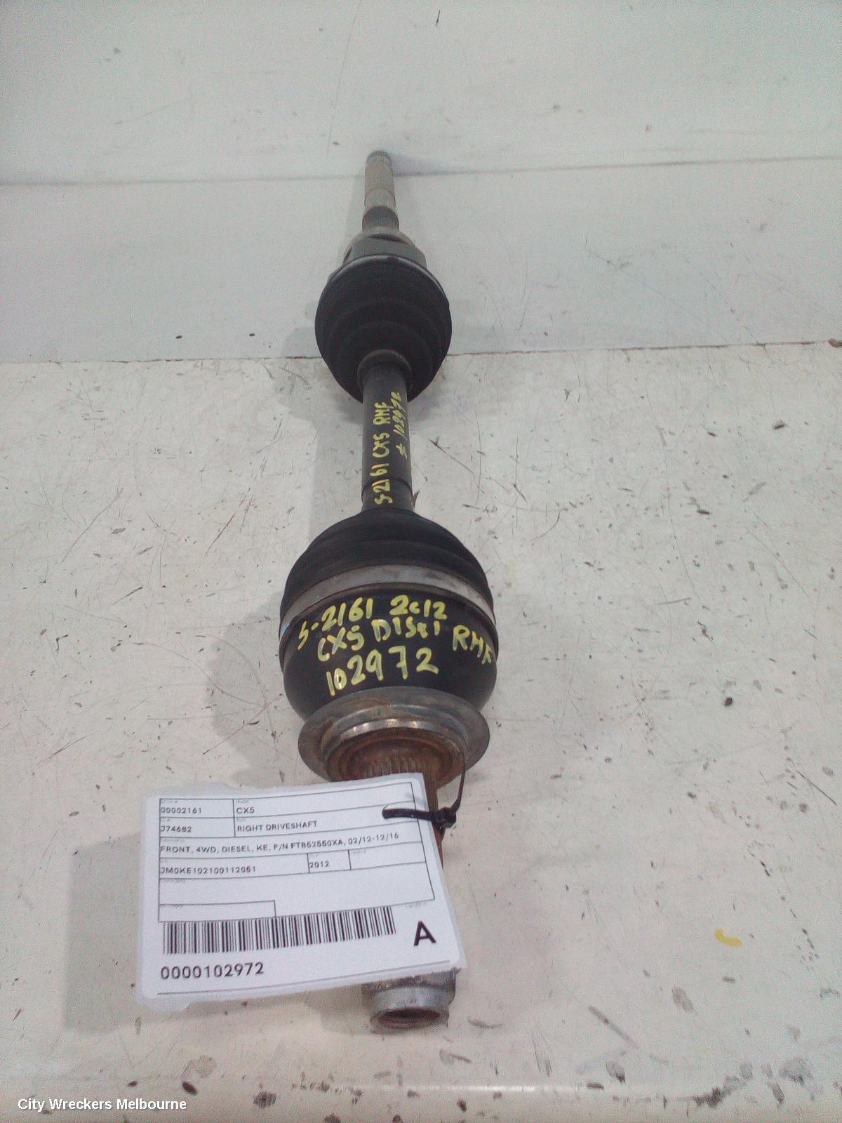 MAZDA CX5 2012 Right Driveshaft