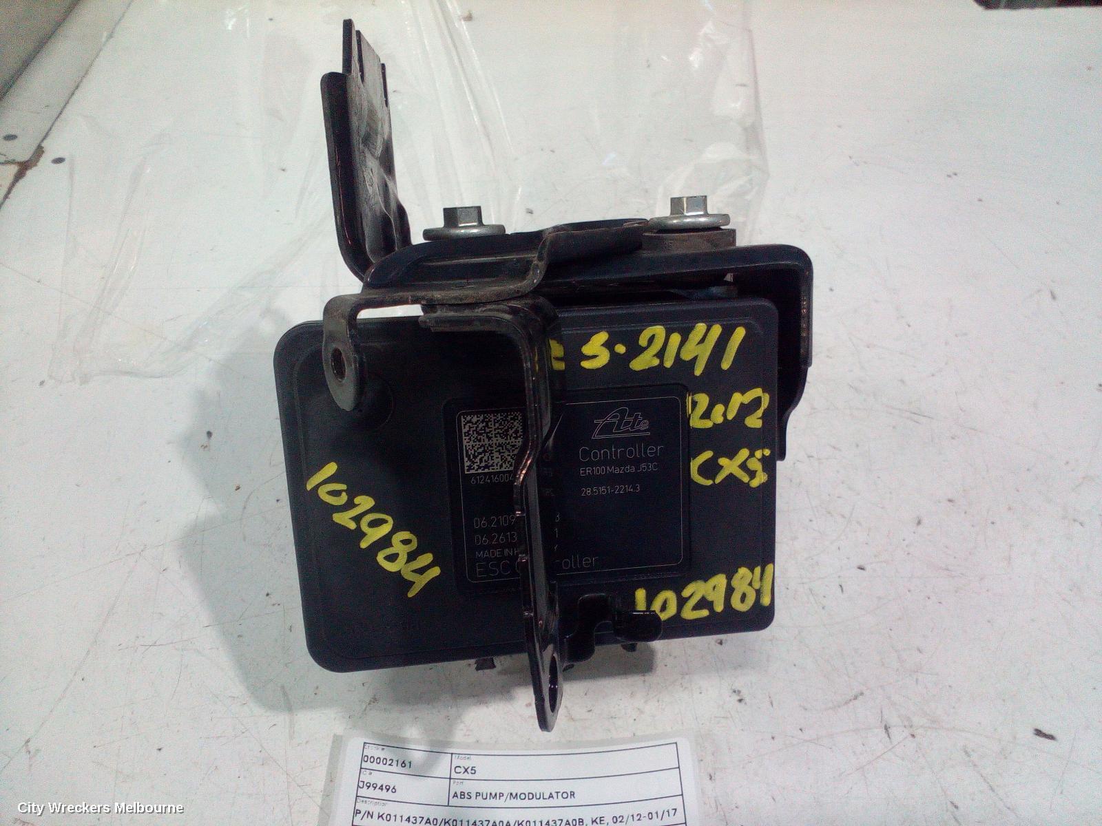 MAZDA CX5 2012 Abs Pump/Modulator