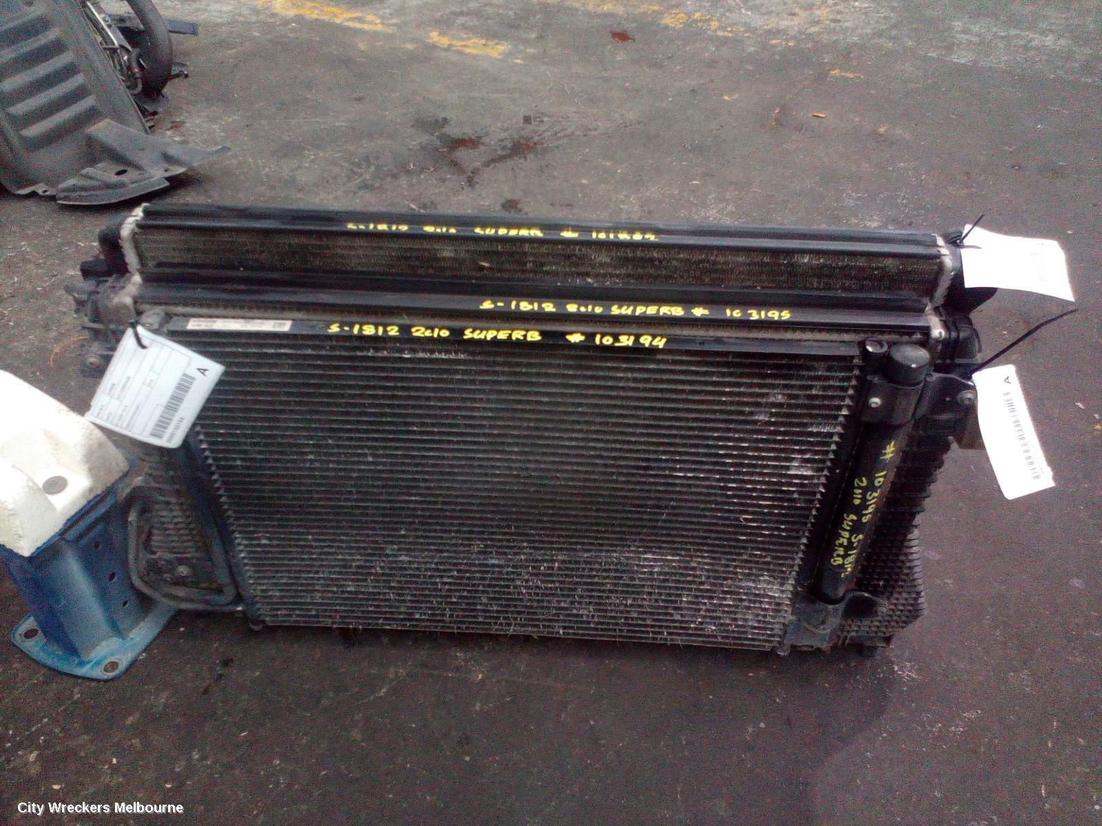 SKODA SUPERB 2010 A/C Condenser