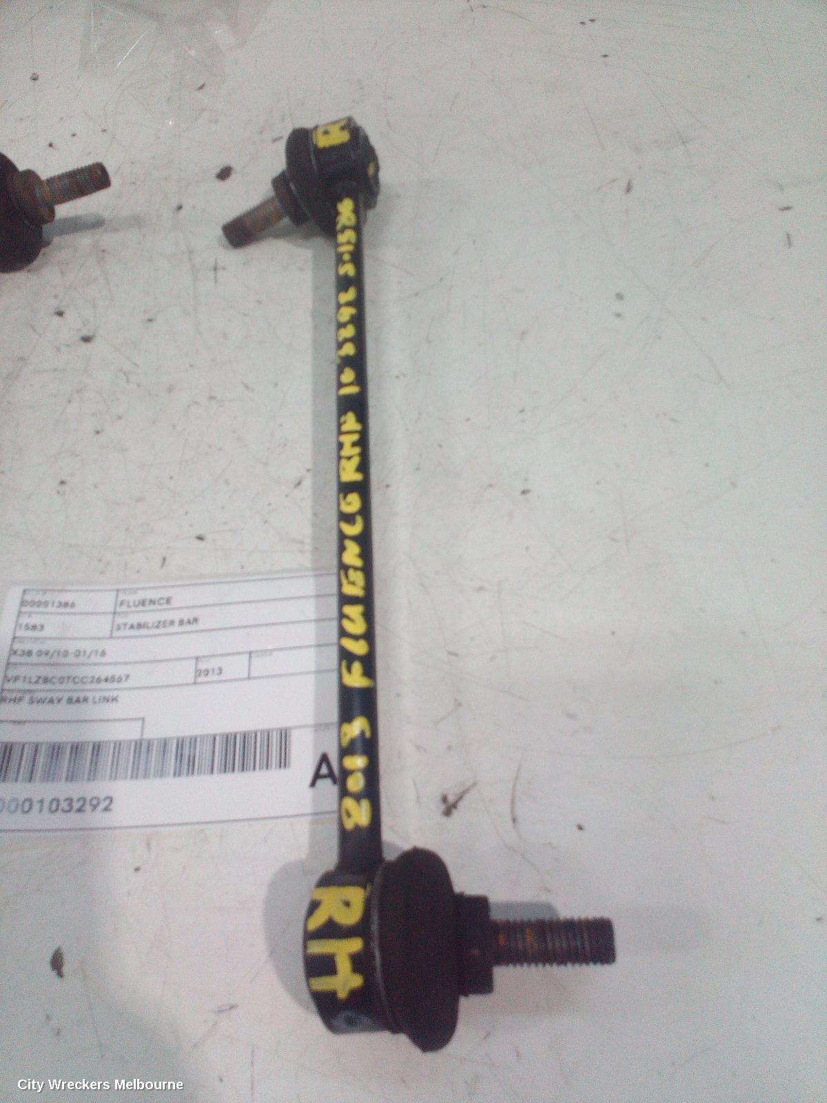 RENAULT FLUENCE 2013 Stabiliser Bar