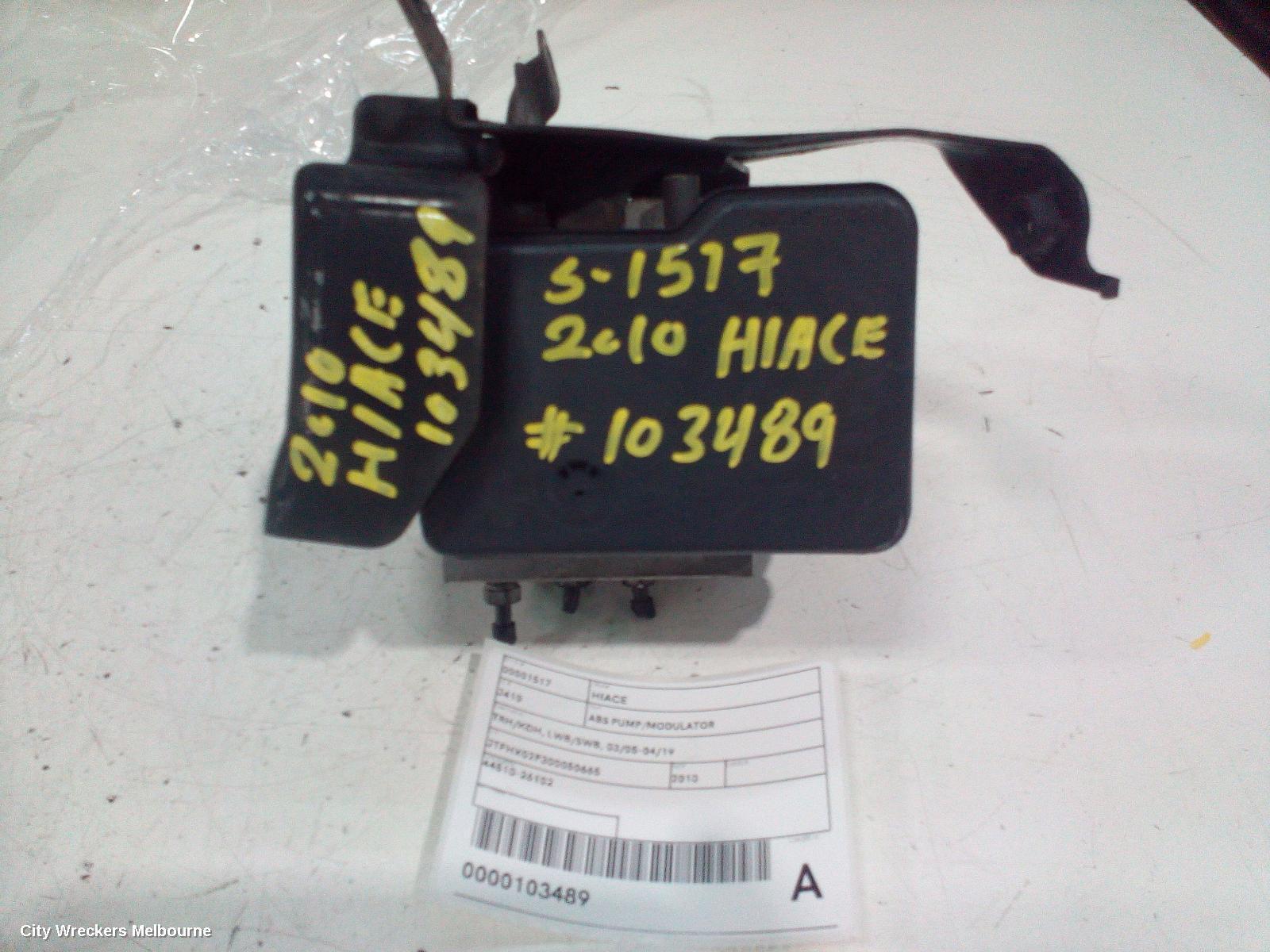 TOYOTA HIACE 2010 Abs Pump/Modulator