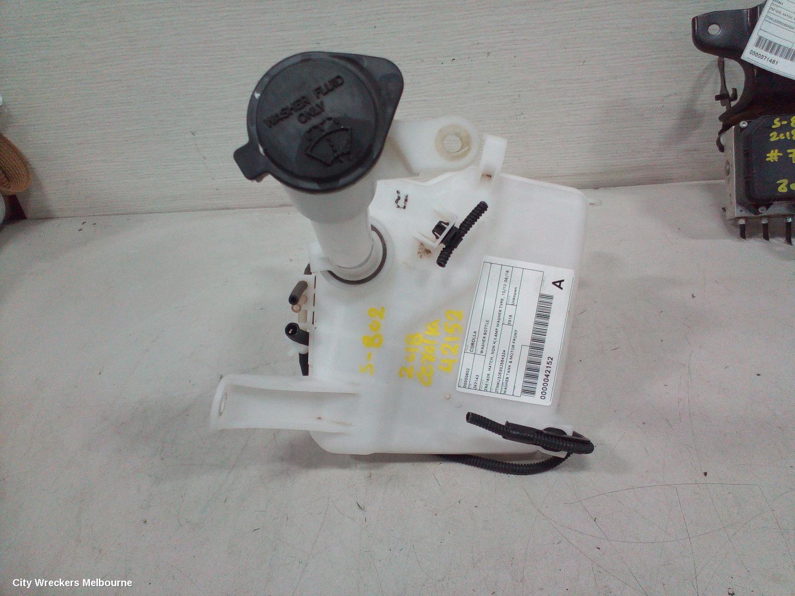 TOYOTA COROLLA 2018 Washer Bottle