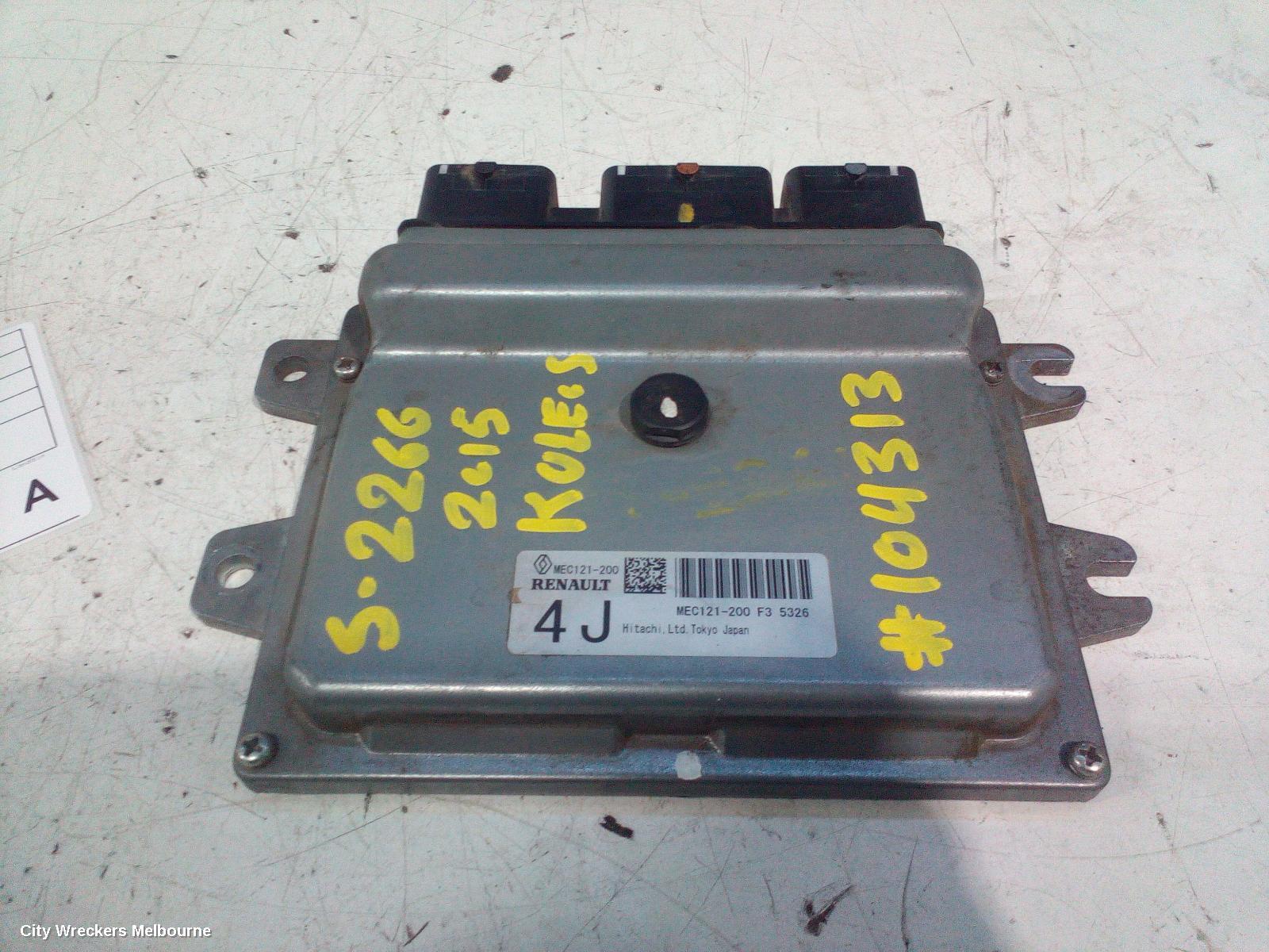 RENAULT KALEOS 2015 Ecu