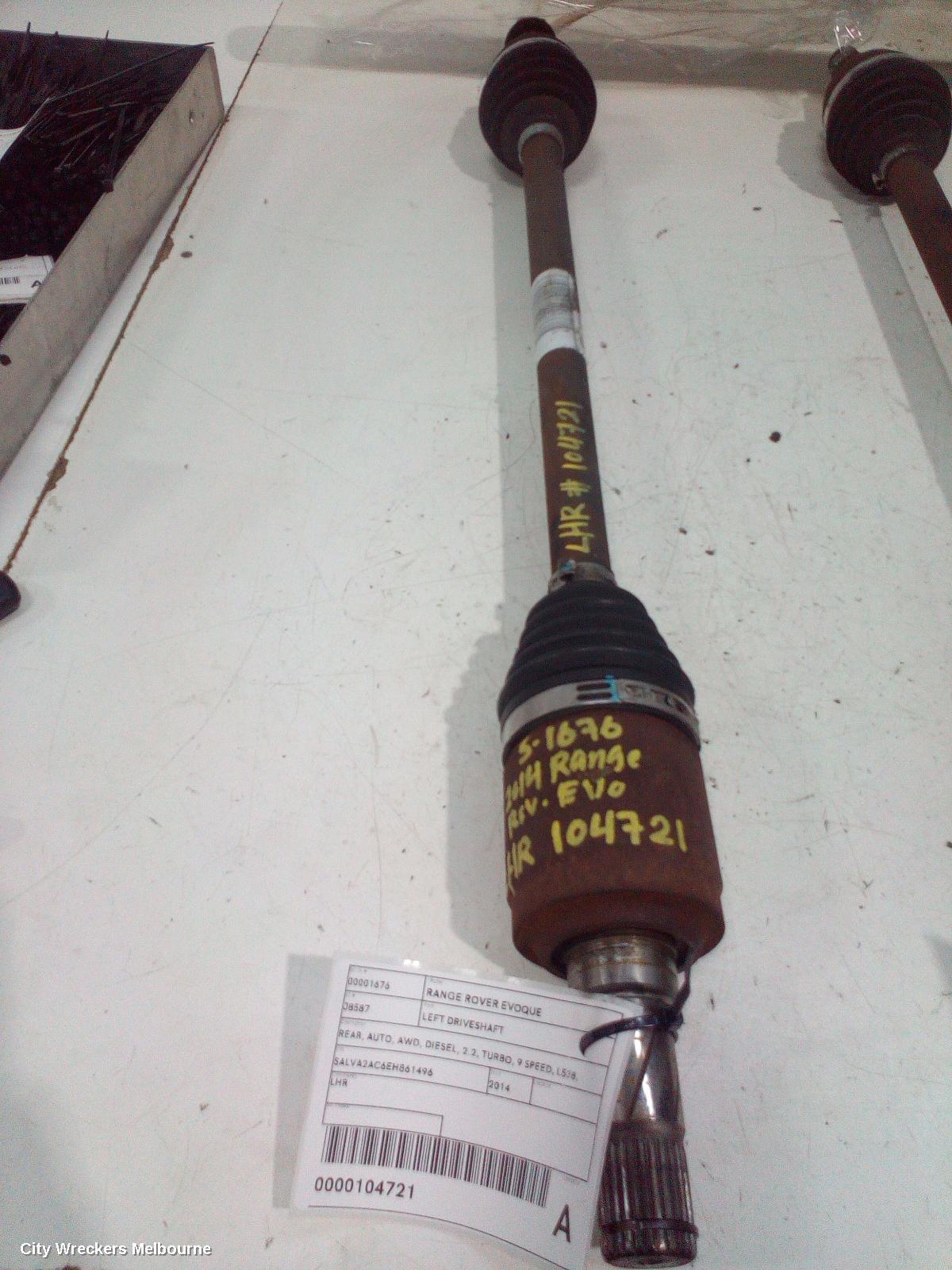 LAND ROVER RANGEROVER EVOQUE 2014 Left Driveshaft