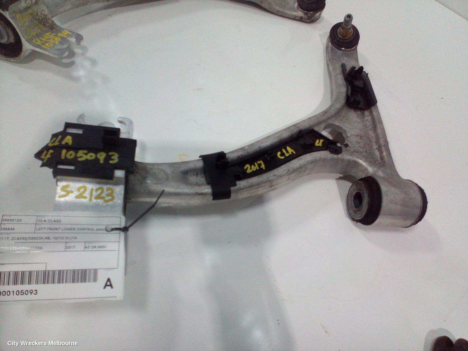 MERCEDES CLA CLASS 2017 Left Front Lower Control Arm