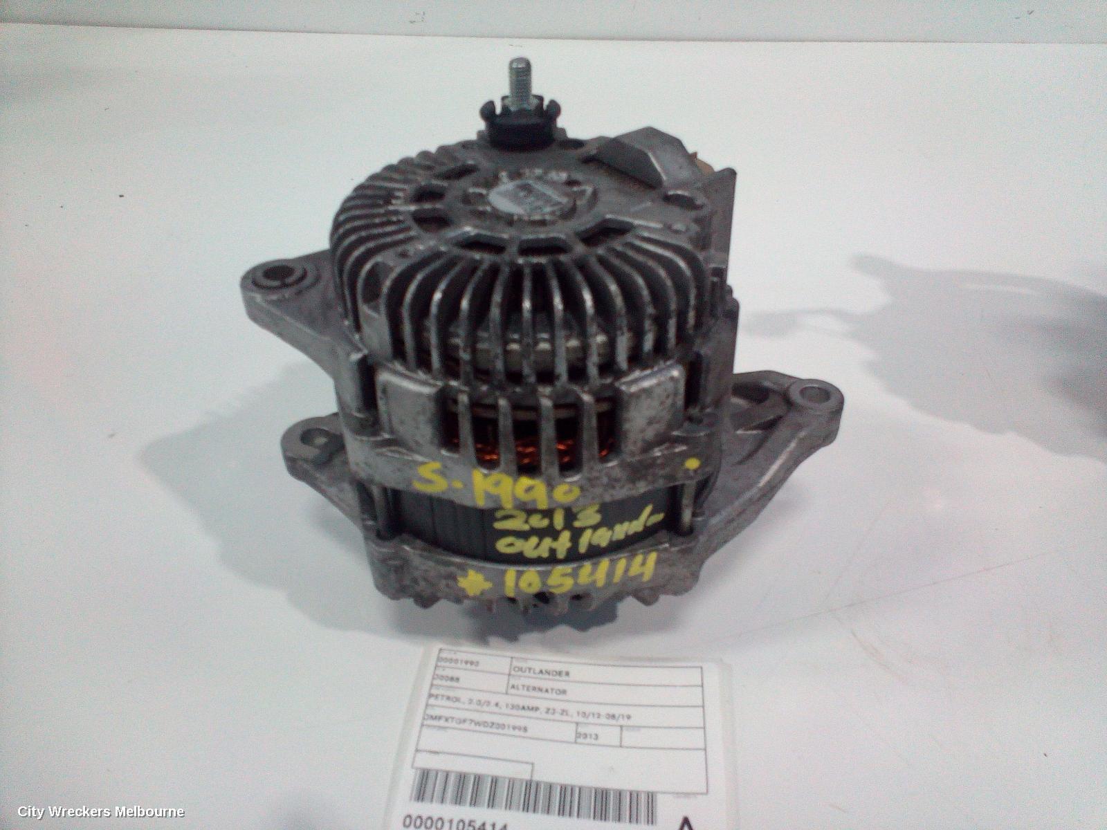 MITSUBISHI OUTLANDER 2013 Alternator