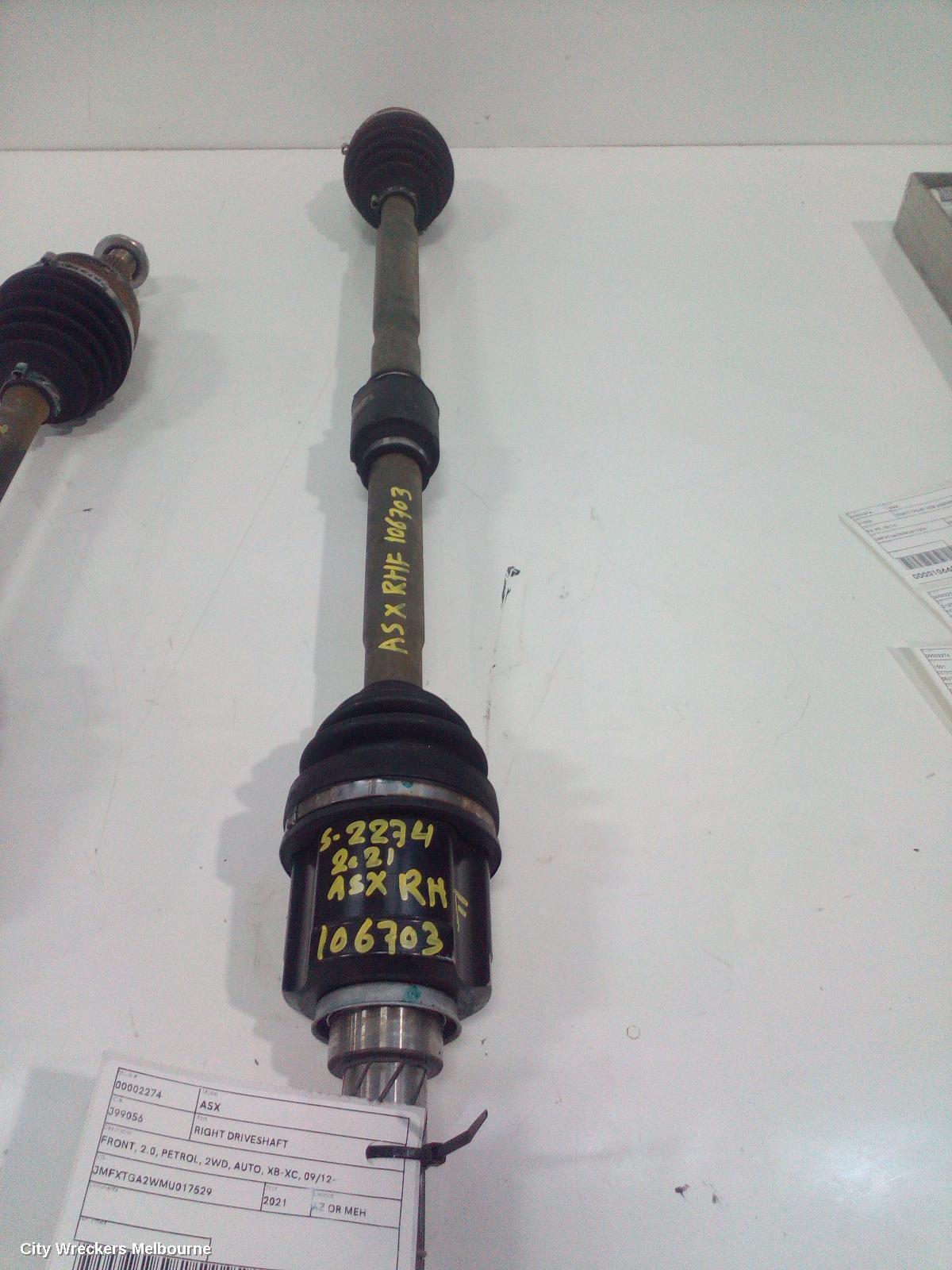 MITSUBISHI ASX 2021 Right Driveshaft