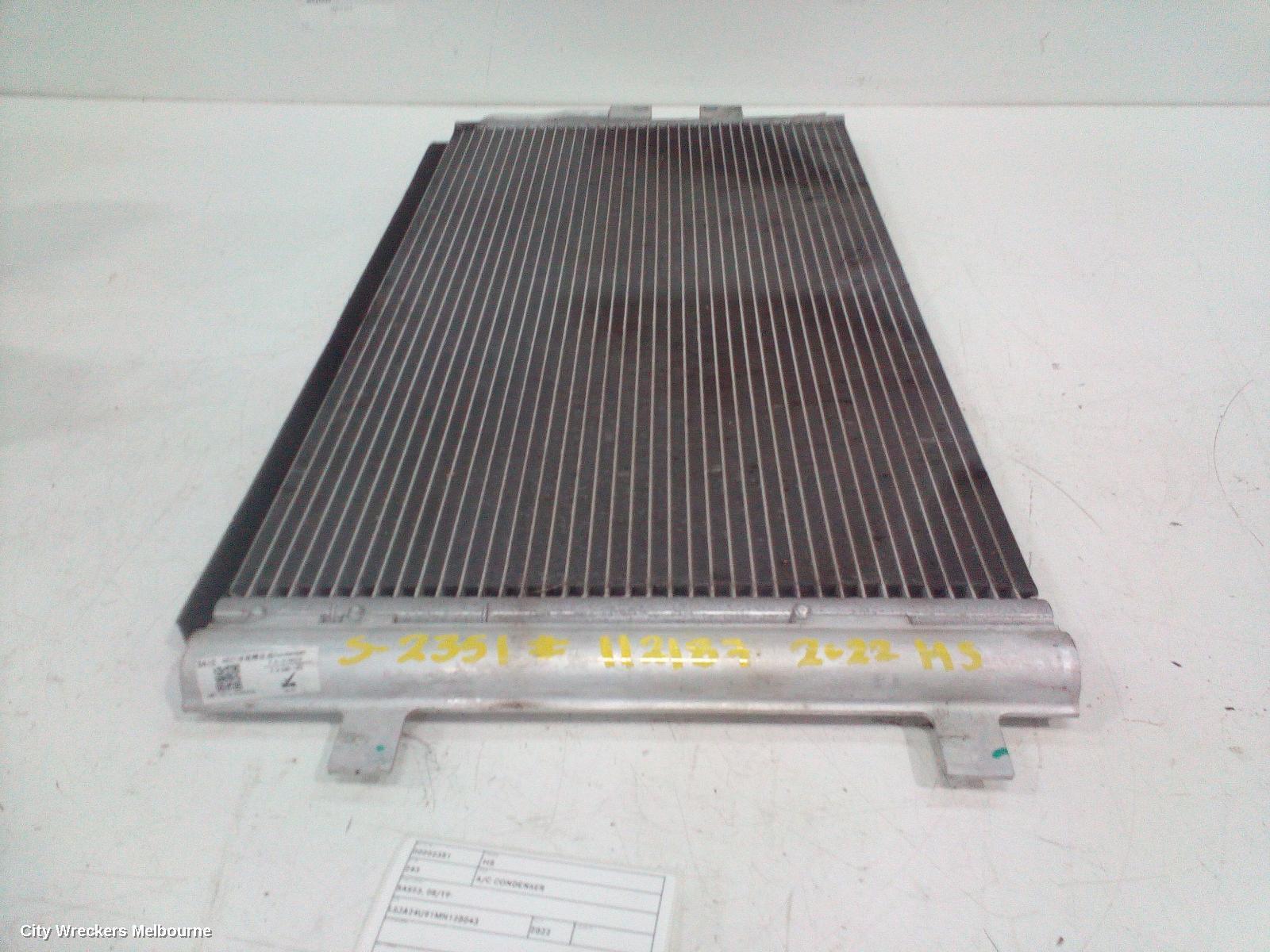 MG HS 2022 A/C Condenser