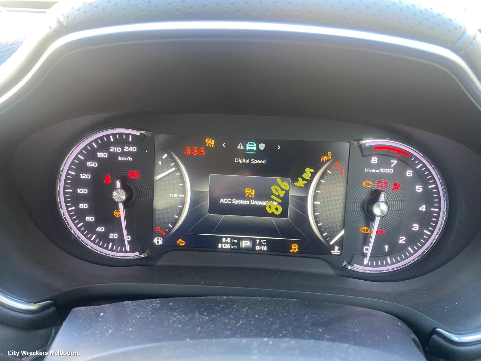 MG HS 2022 Instrument Cluster