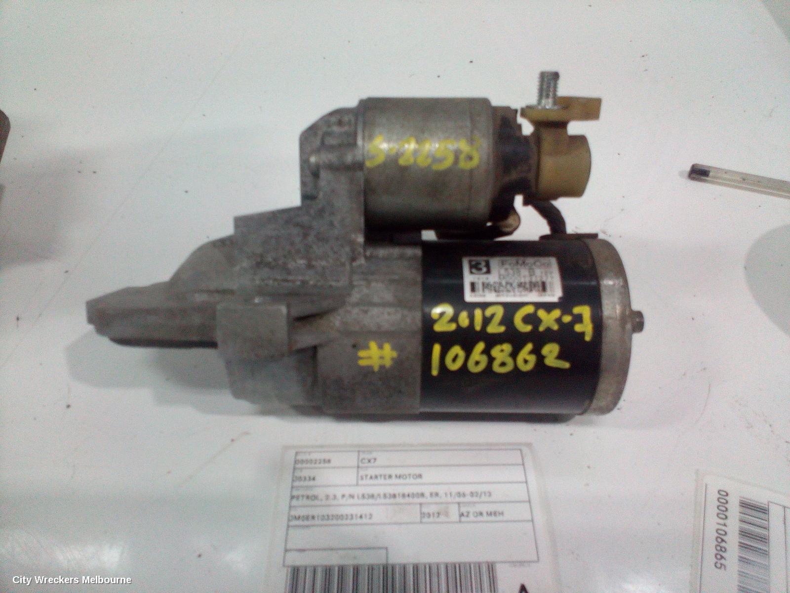 MAZDA CX7 2012 Starter