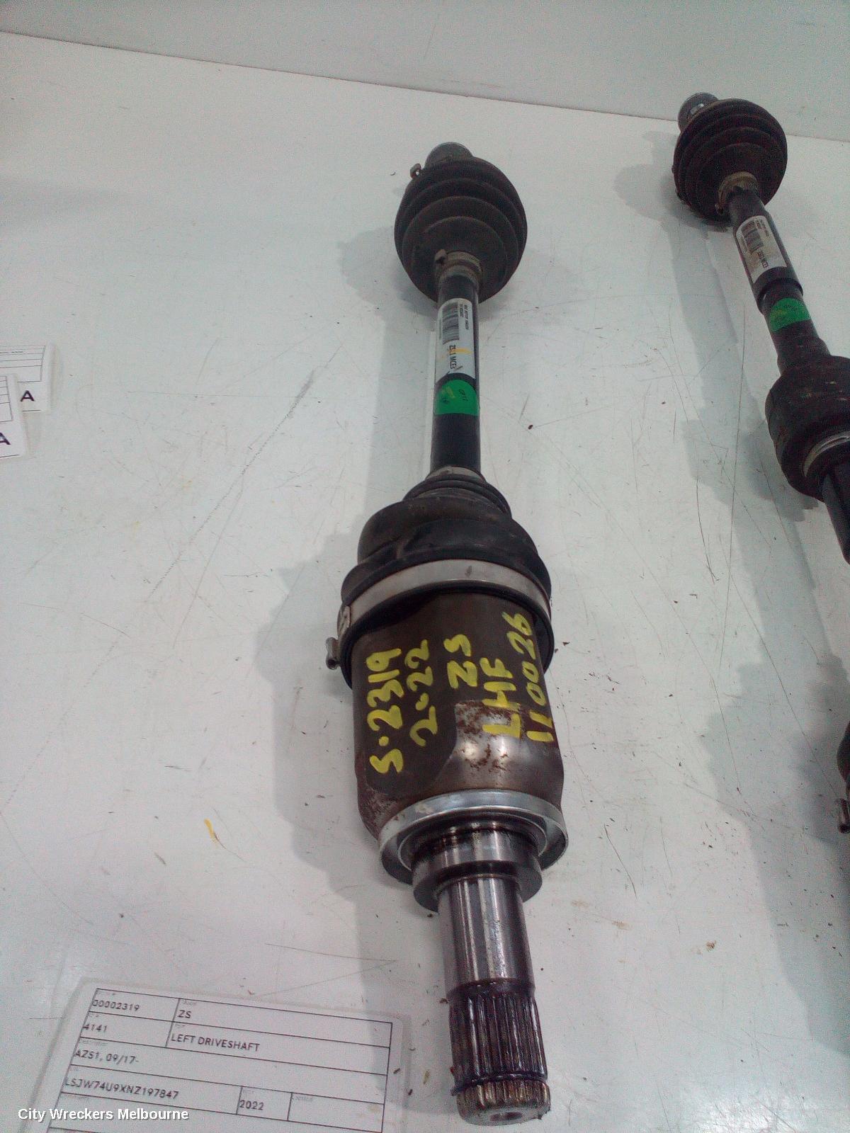 MG ZS 2022 Left Driveshaft