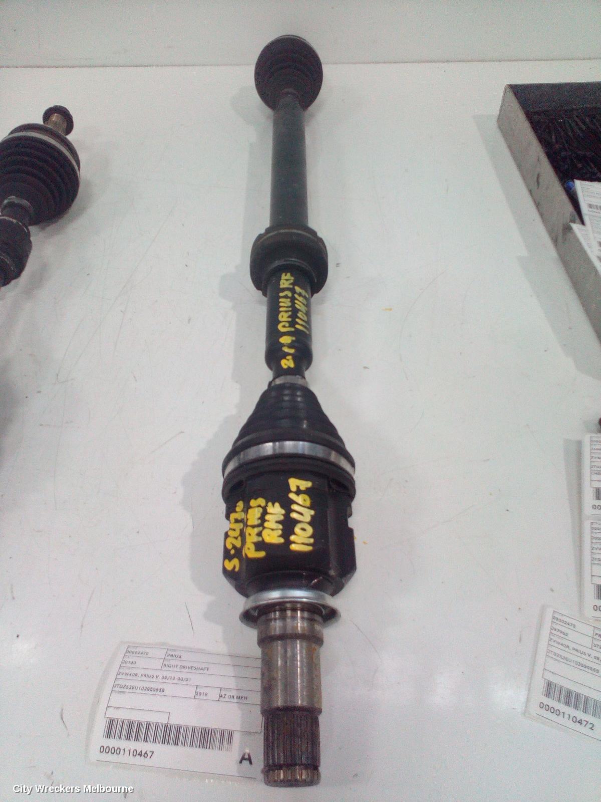 TOYOTA PRIUS 2019 Right Driveshaft