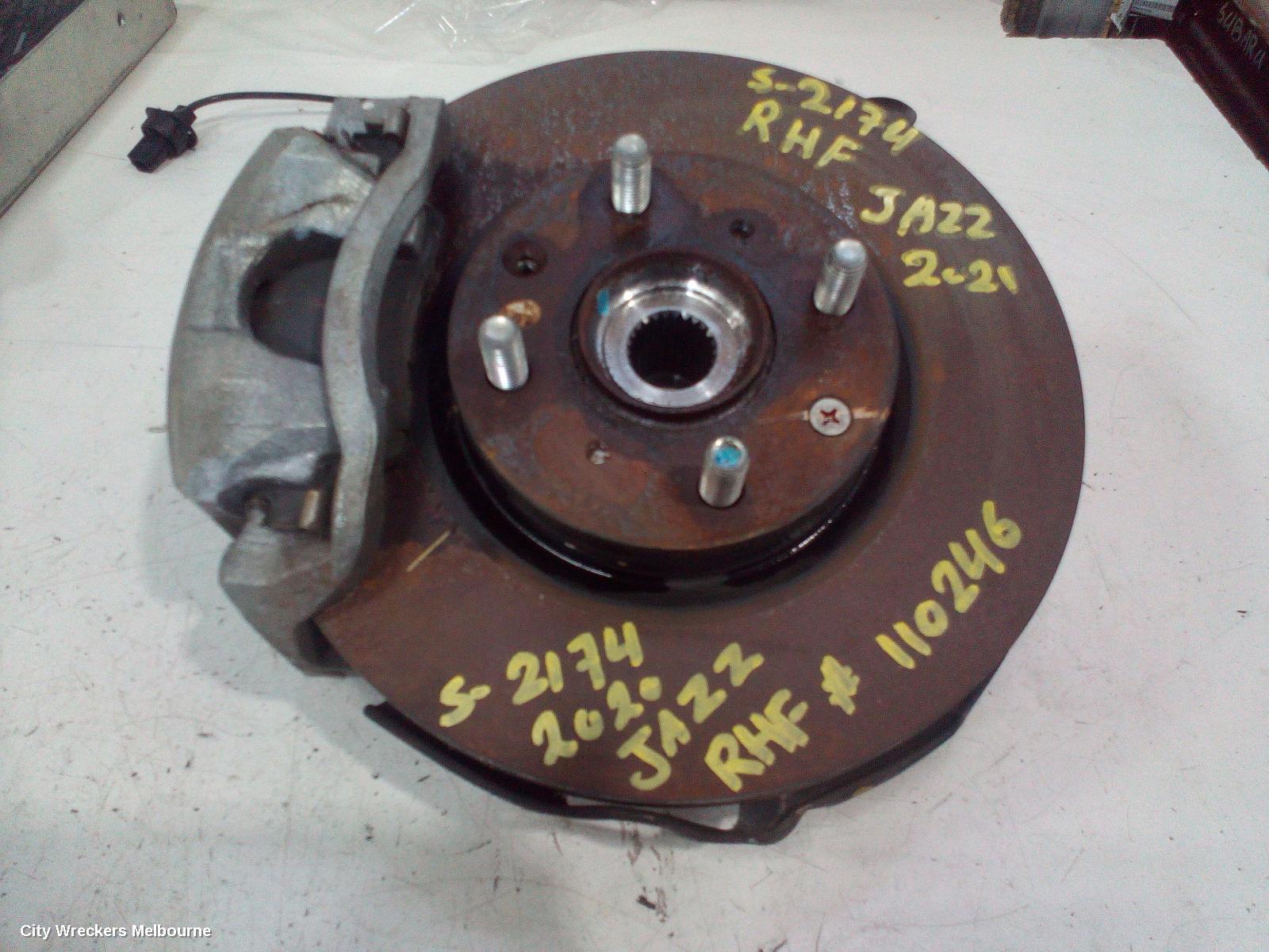 HONDA JAZZ 2020 Right Front Hub Assembly