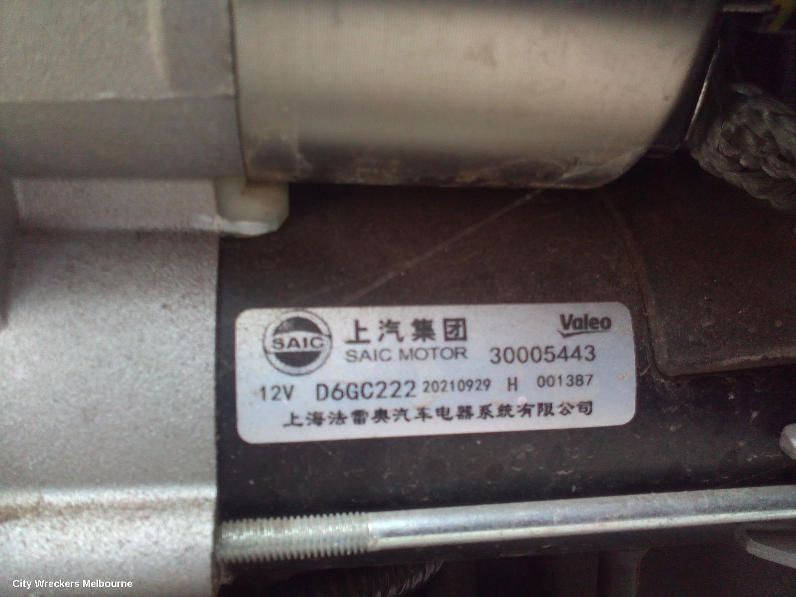 MG ZS 2022 Starter