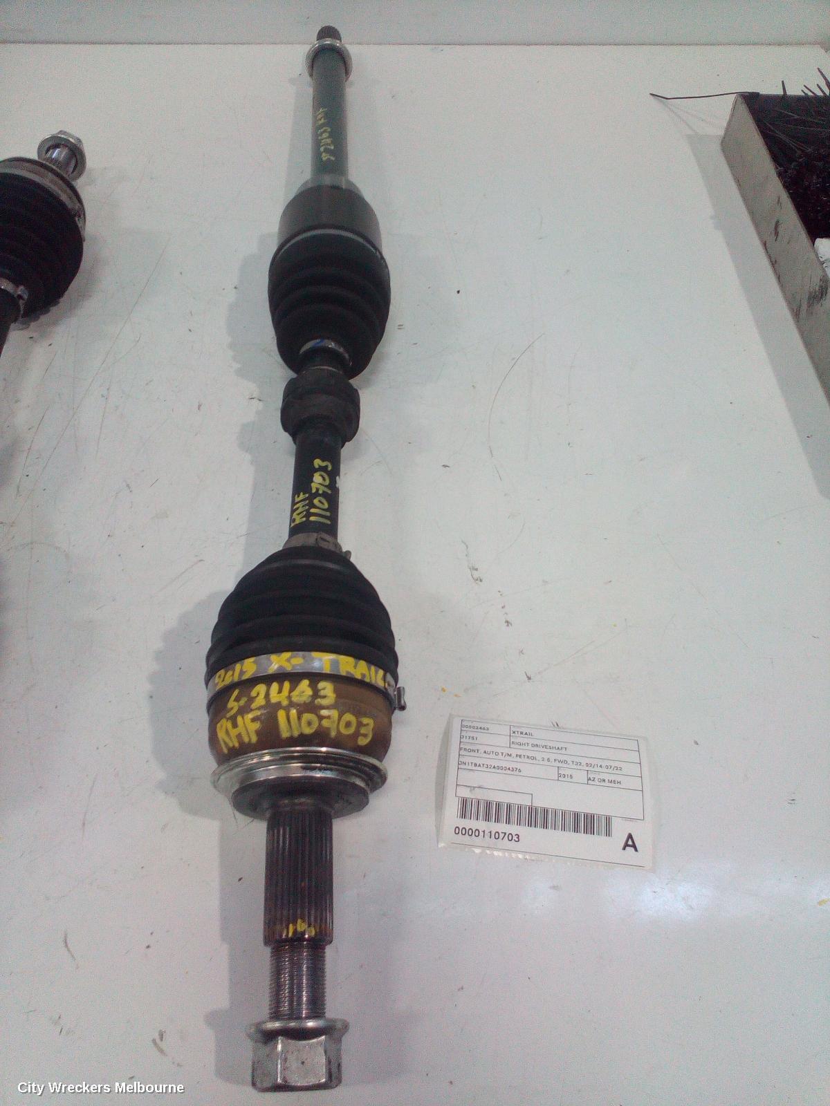 NISSAN XTRAIL 2015 Right Driveshaft