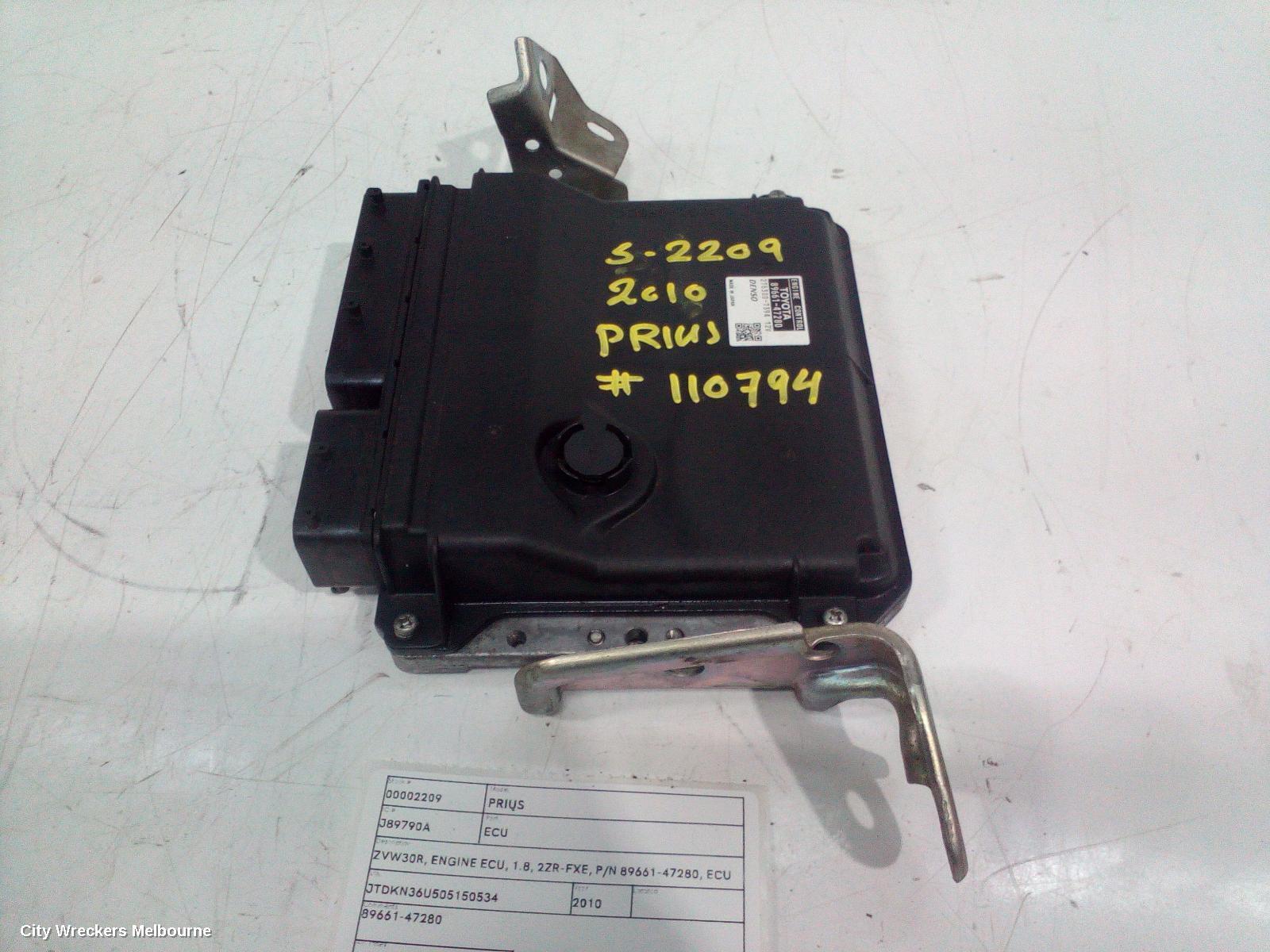 TOYOTA PRIUS 2010 Ecu