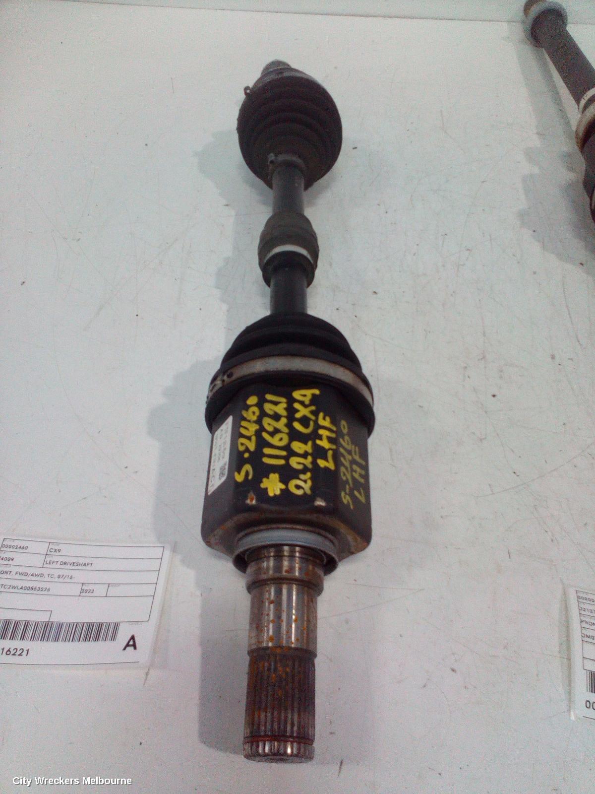 MAZDA CX9 2022 Left Driveshaft