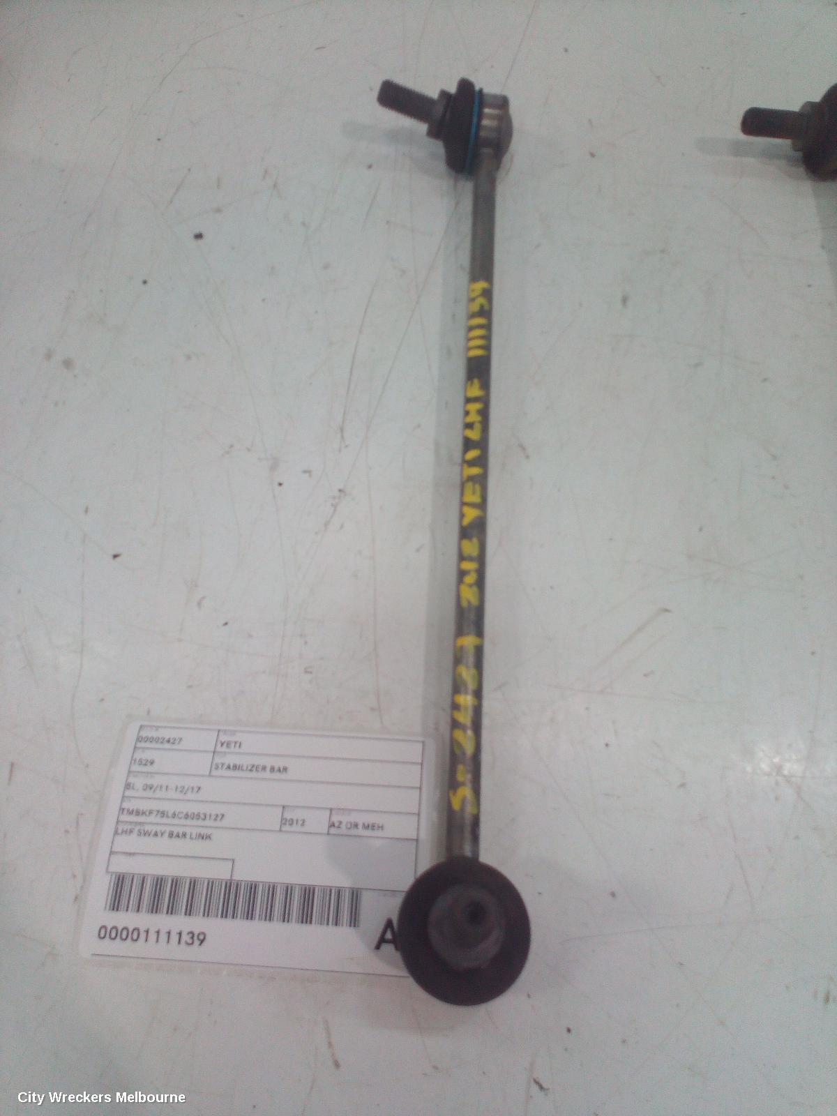 SKODA YETI 2012 Stabiliser Bar