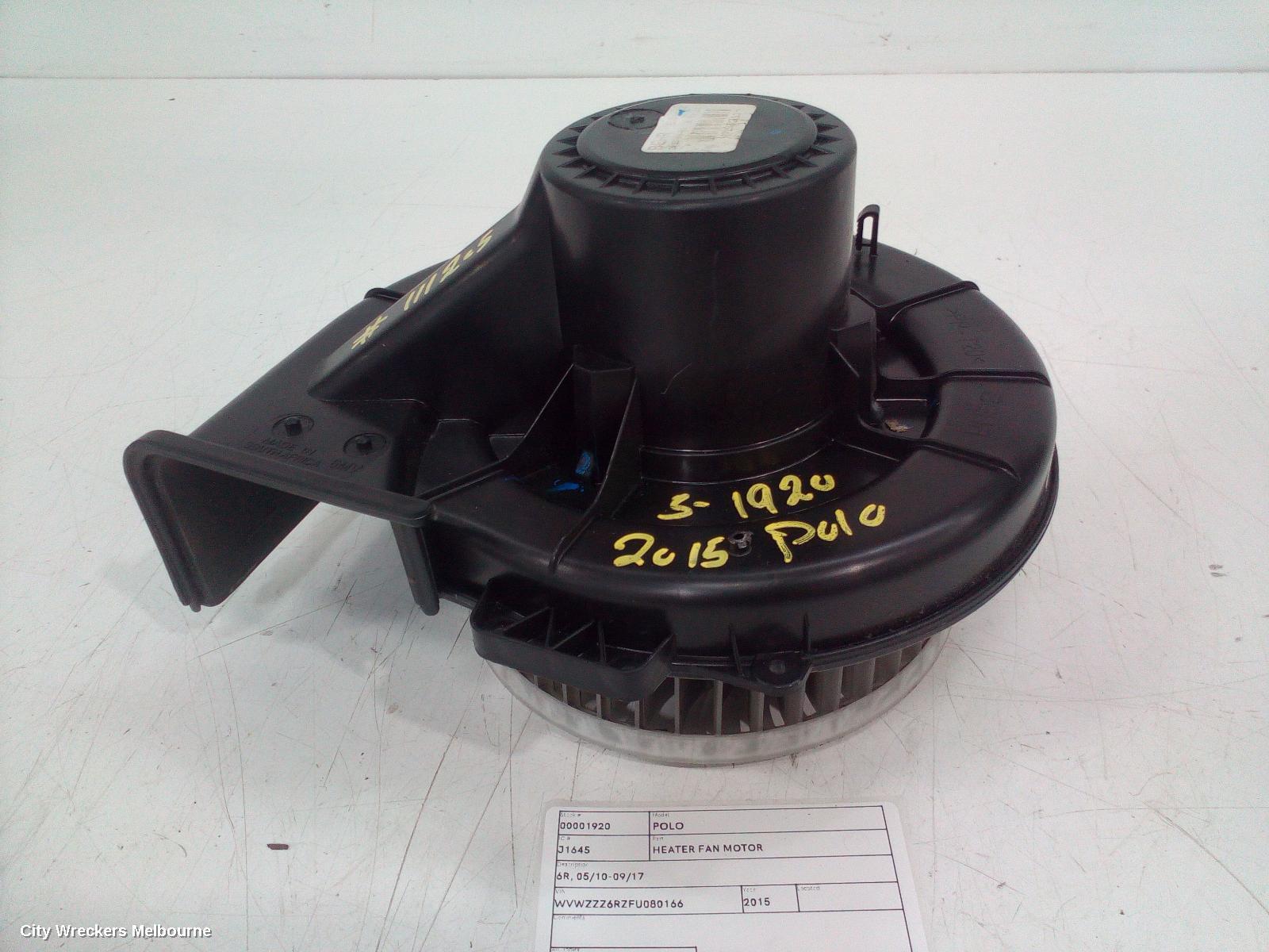 VOLKSWAGEN POLO 2015 Heater Fan Motor