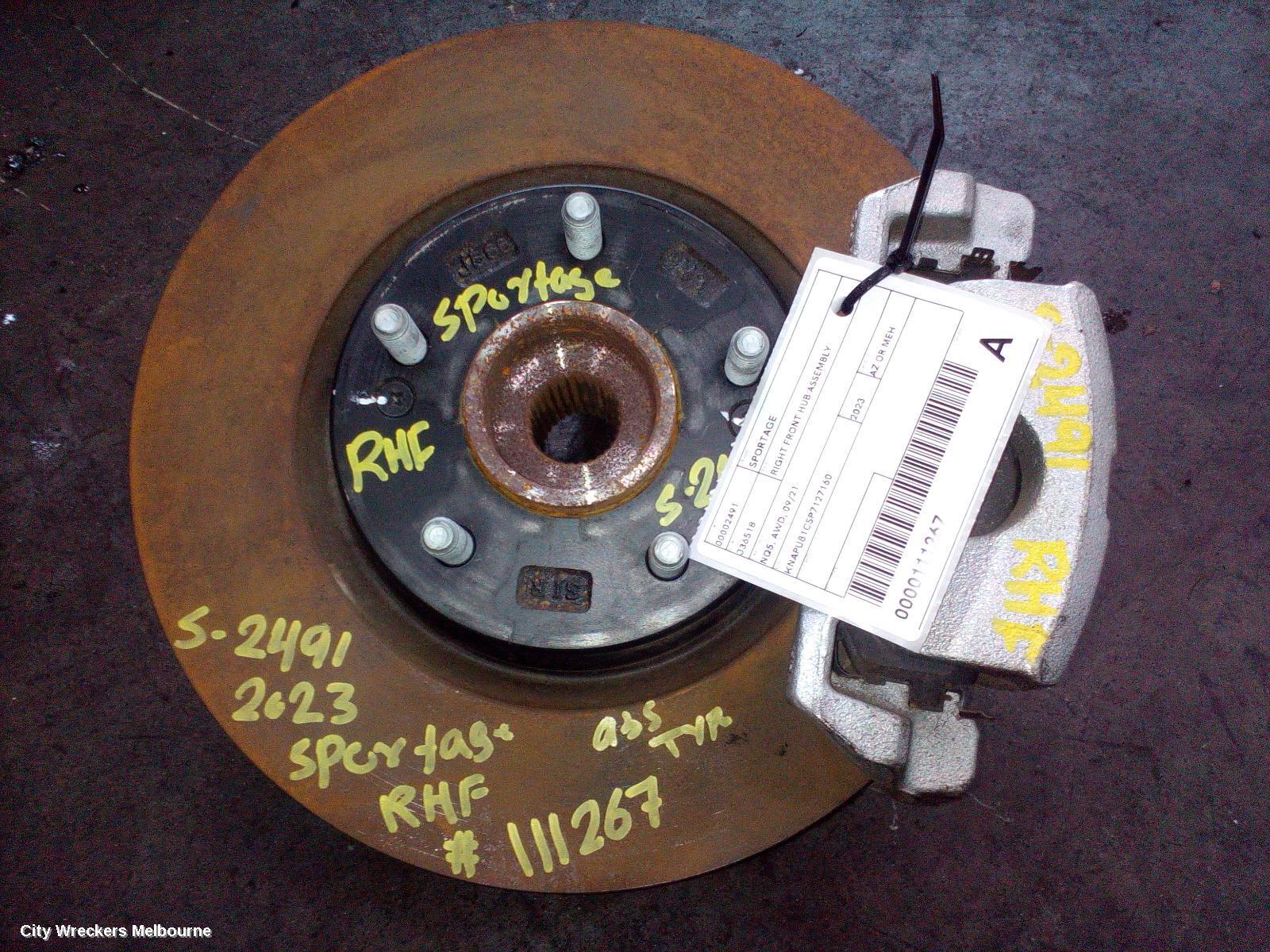 KIA SPORTAGE 2023 Right Front Hub Assembly