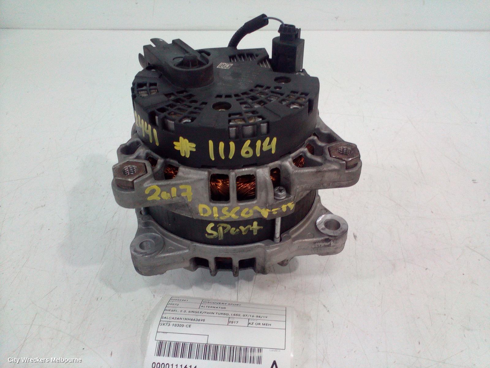 LAND ROVER DISCOVERY SPORT 2017 Alternator