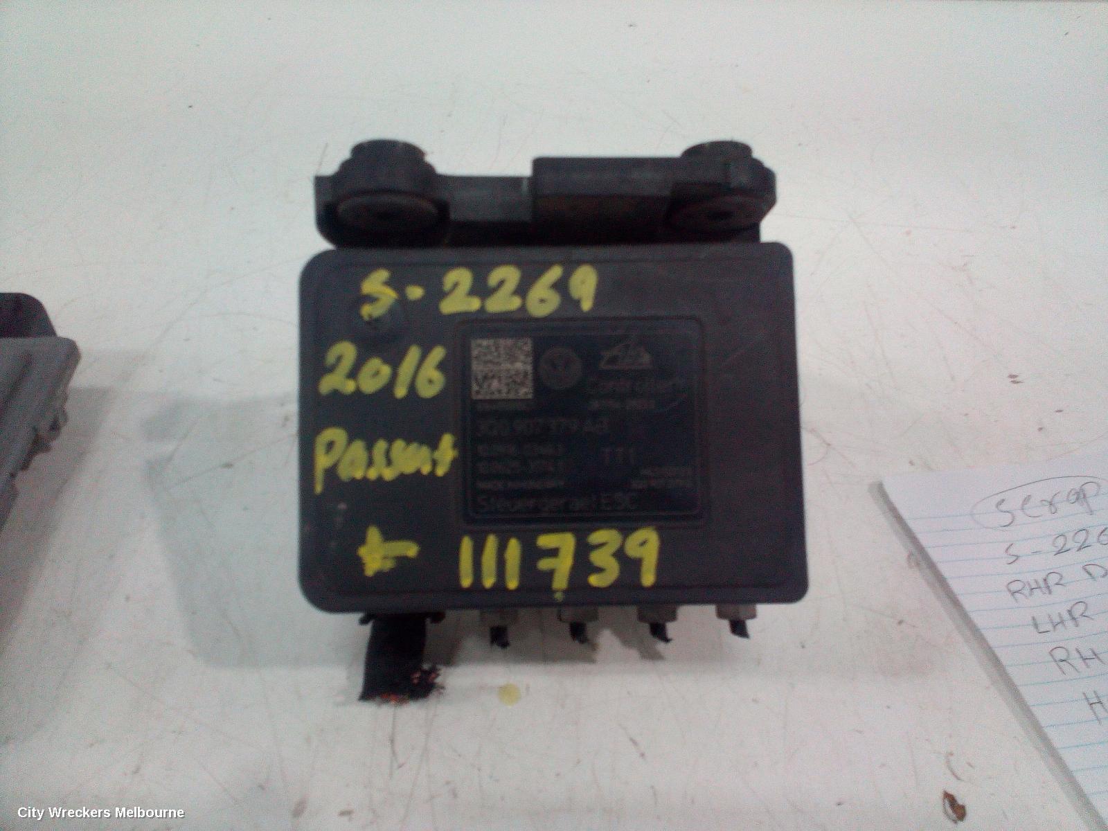 VOLKSWAGEN PASSAT 2016 Abs Pump/Modulator