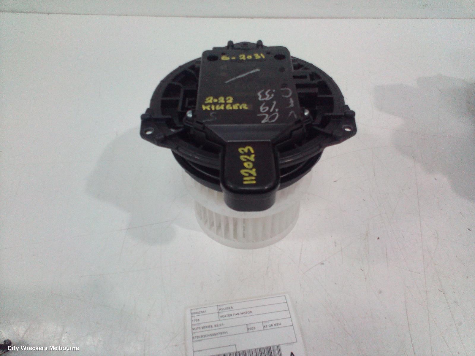 TOYOTA KLUGER 2022 Heater Fan Motor