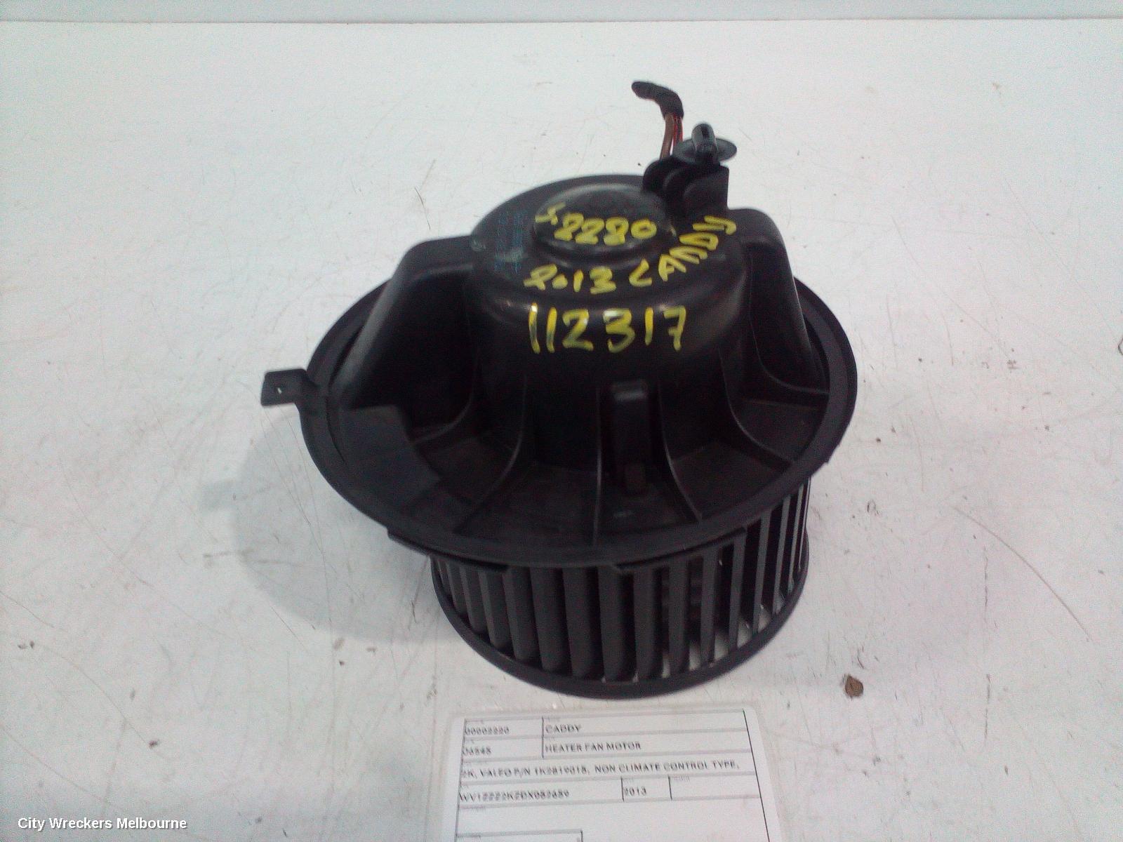 VOLKSWAGEN CADDY 2013 Heater Fan Motor