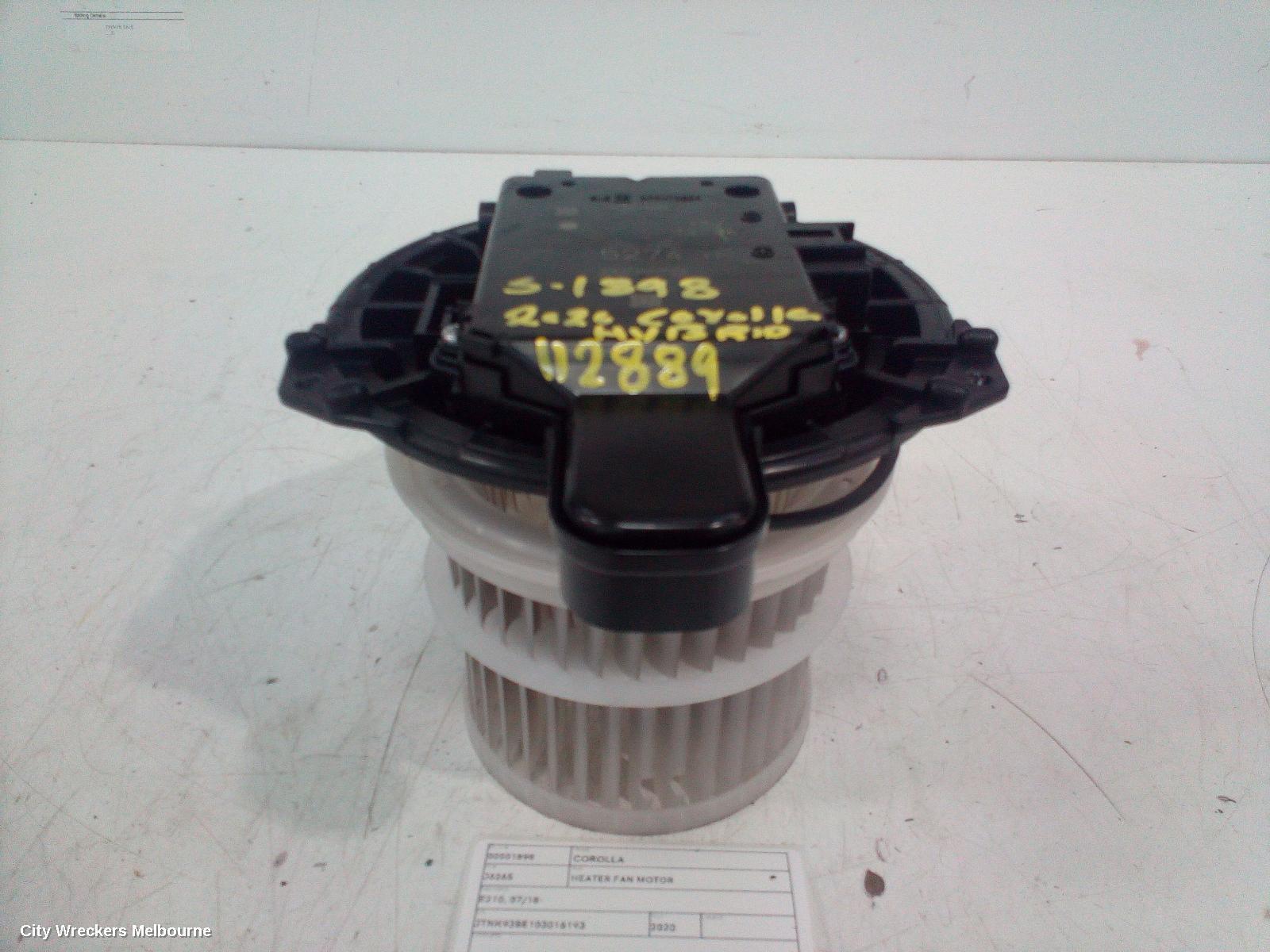 TOYOTA COROLLA 2020 Heater Fan Motor