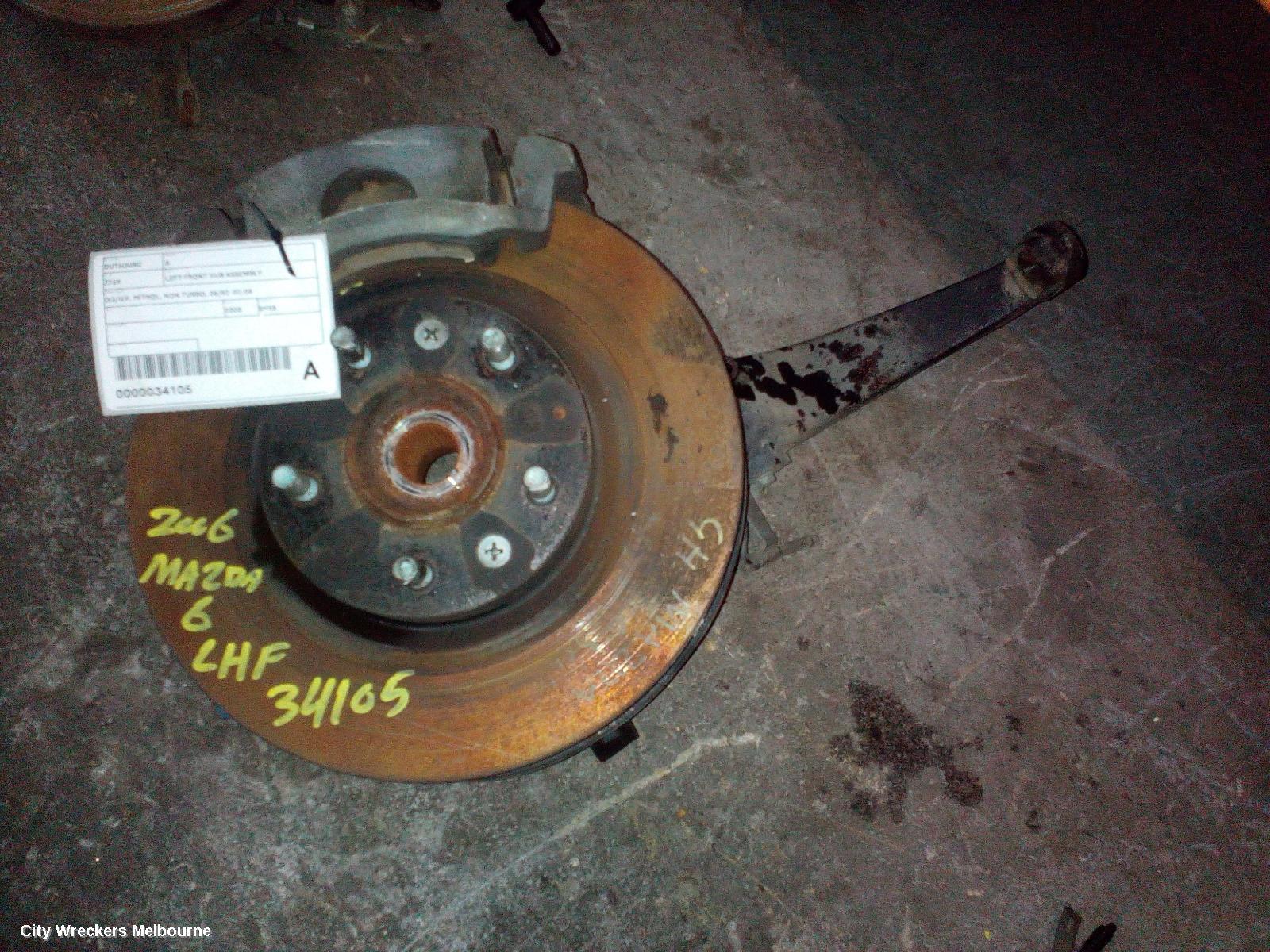 MAZDA 6 2008 Left Front Hub Assembly